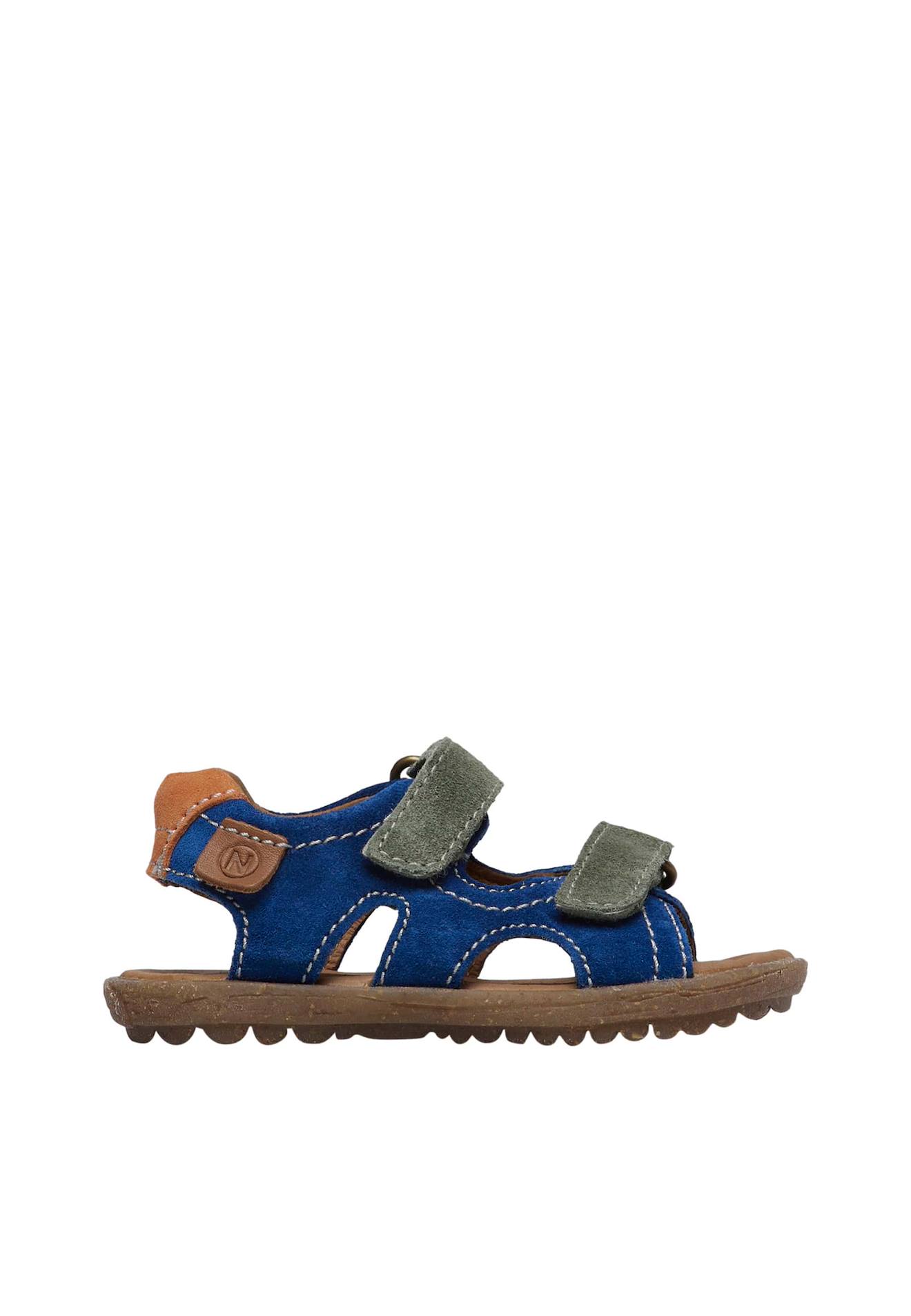 Sandales En Suède Sky Bleu-vert