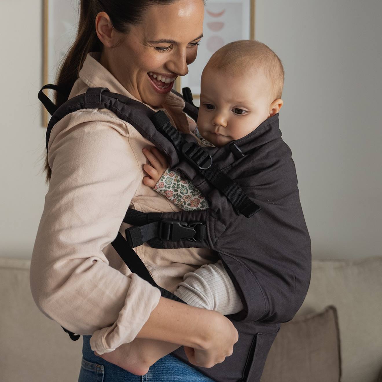 Porte Bébé Boba X Charcoal Gris Foncé