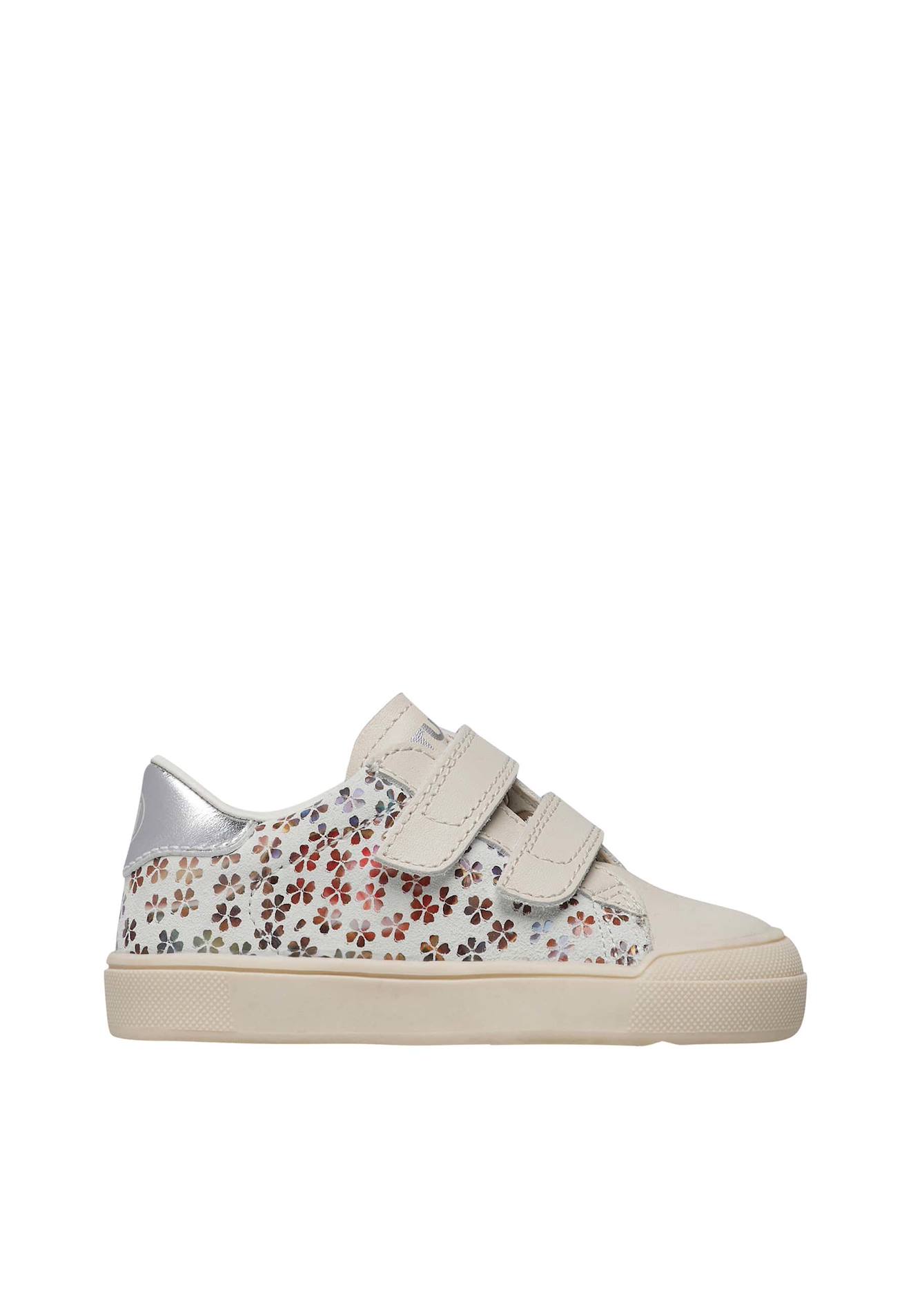 Baskets En Cuir Et Suède Eindhoven 2 Vl. Blanc-beige