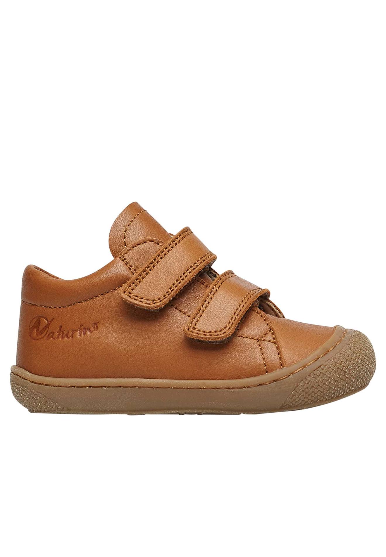 Chaussures Premiers Pas En Cuir Cocoon Vl Marron Clair
