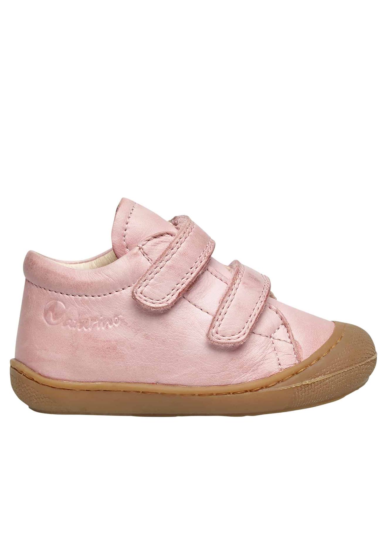 Chaussures Premiers Pas En Cuir Cocoon Vl Rose-beige