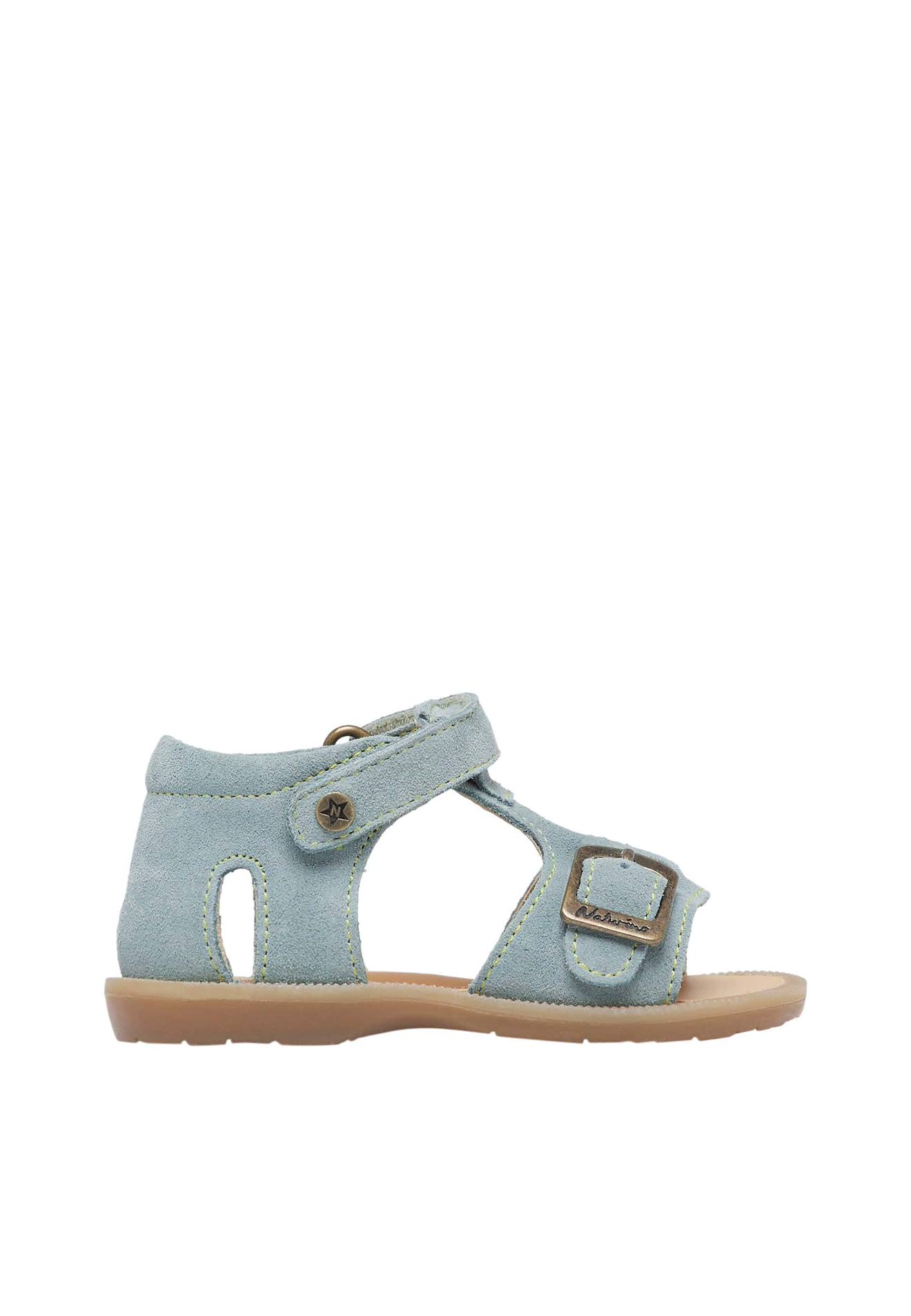 Sandales En Suède Quarzo Bleu Clair