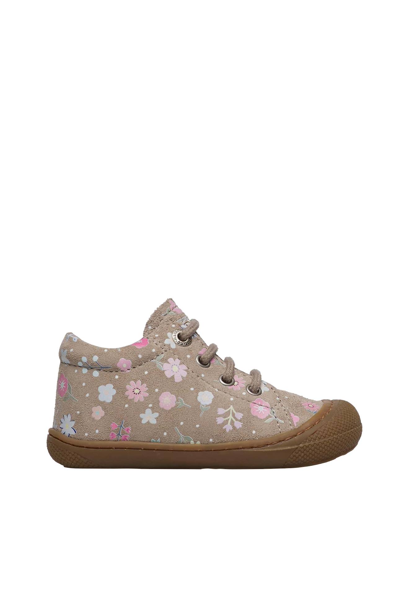 Chaussures En Suède Avec Imprimé Fleurs Cocoon Beige