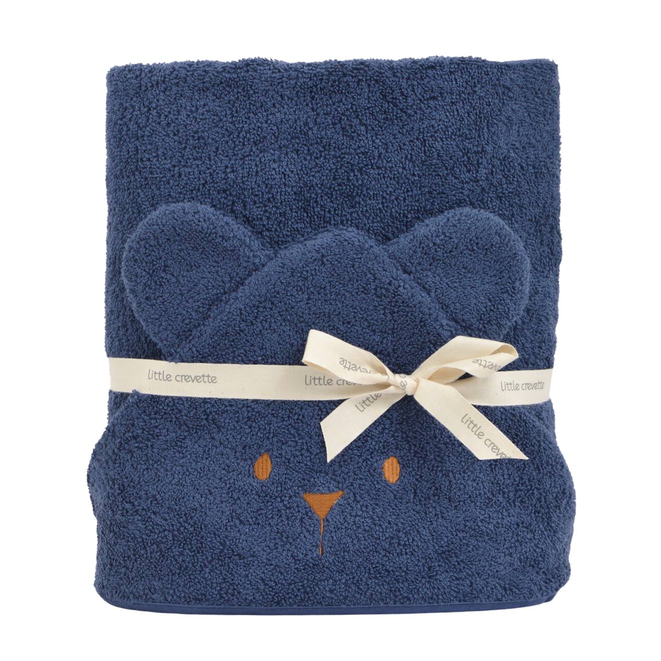 Cape De Bain Coton Bio Ourson Bleu Marine