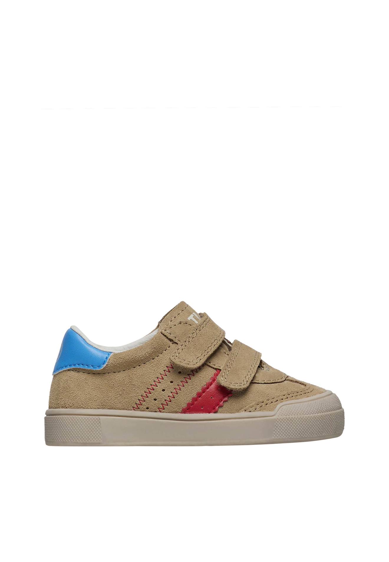 Baskets En Cuir Et Suède Riby Vl. Beige
