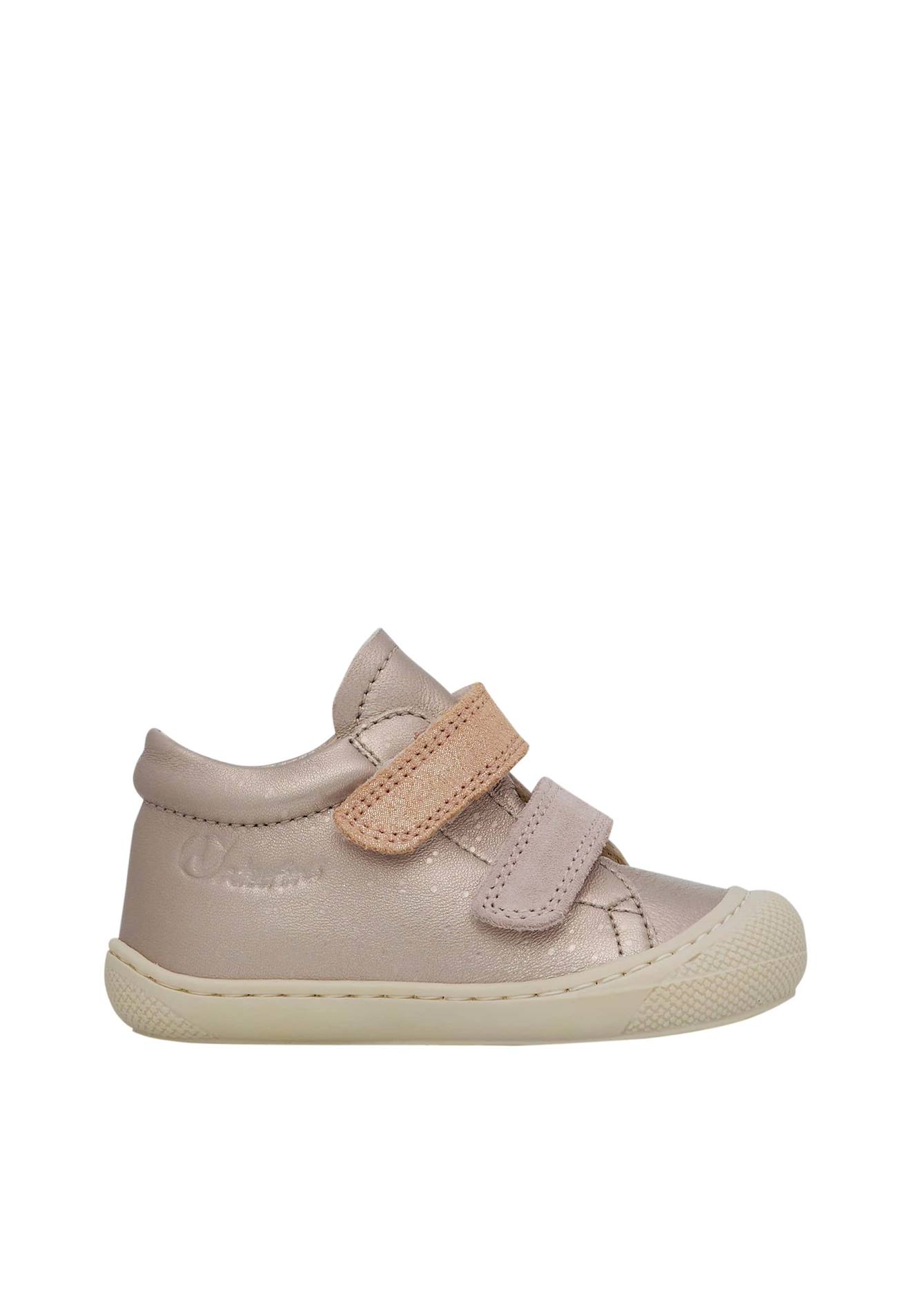 Chaussures En Cuir Laminé Et Suède Pailleté Corkel Vl Rose Clair