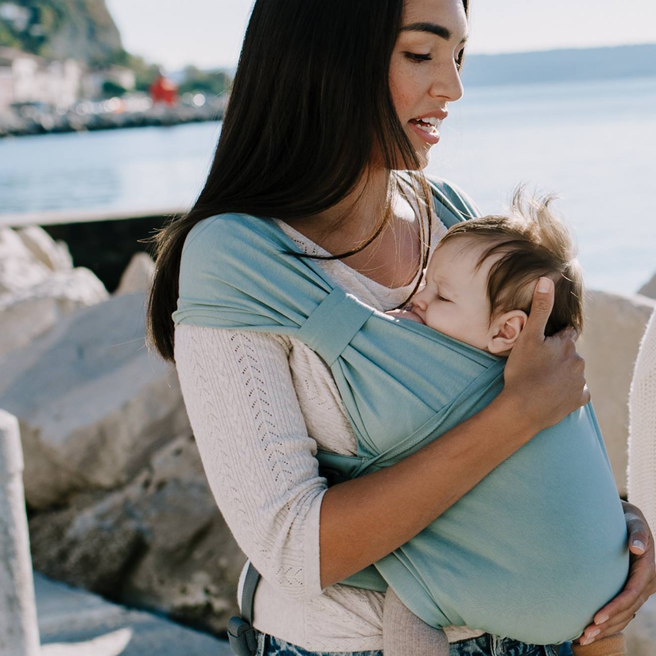 Porte-bébé Hybride Boba Bliss Sea Mist Vert Menthe