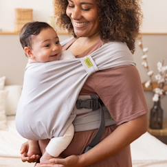 Porte-bébé hybride boba bliss gris  - vertbaudet enfant