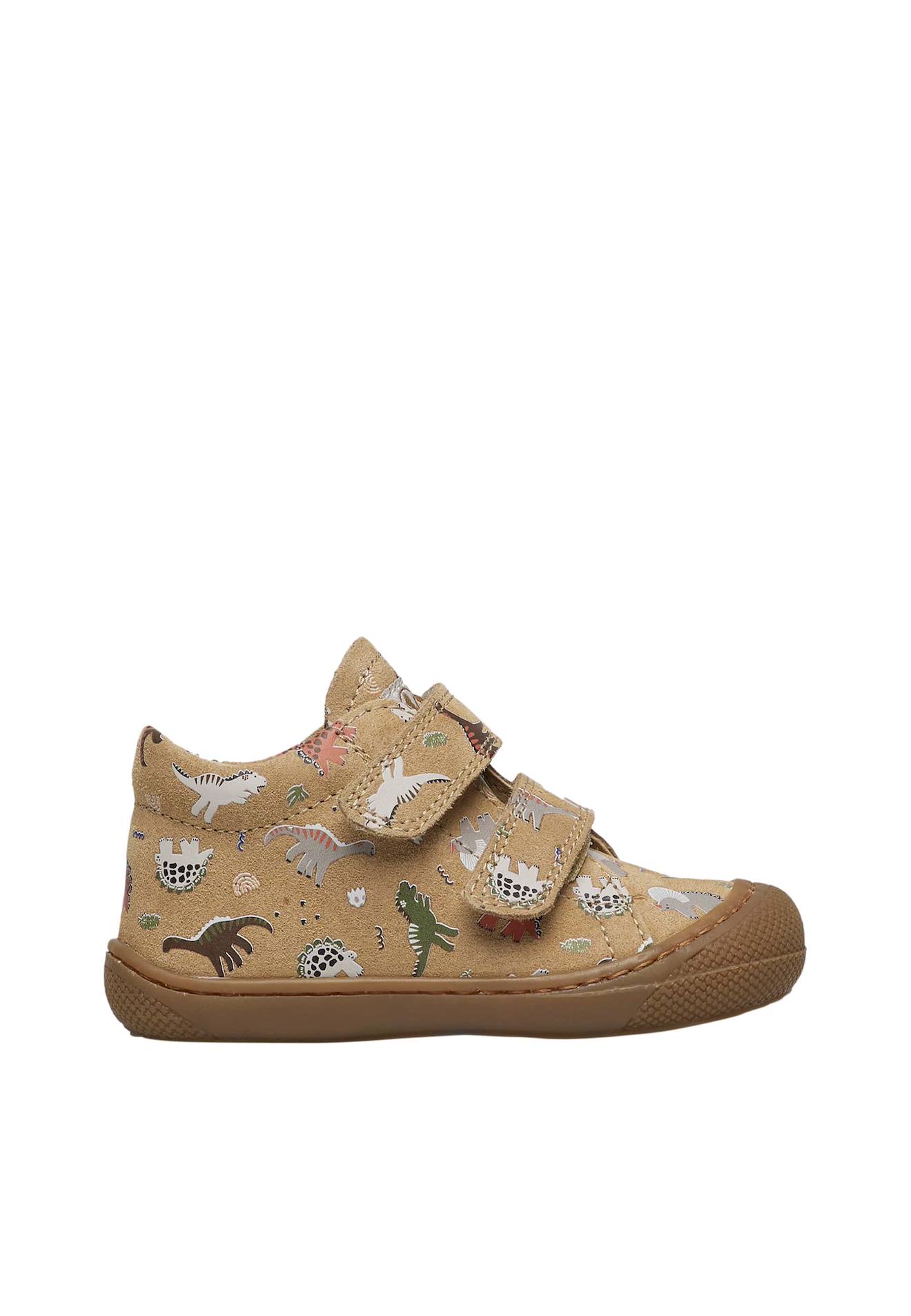Chaussures Premiers Pas En Suède Avec Imprimé Dinosaures Cocoon Vl Beige