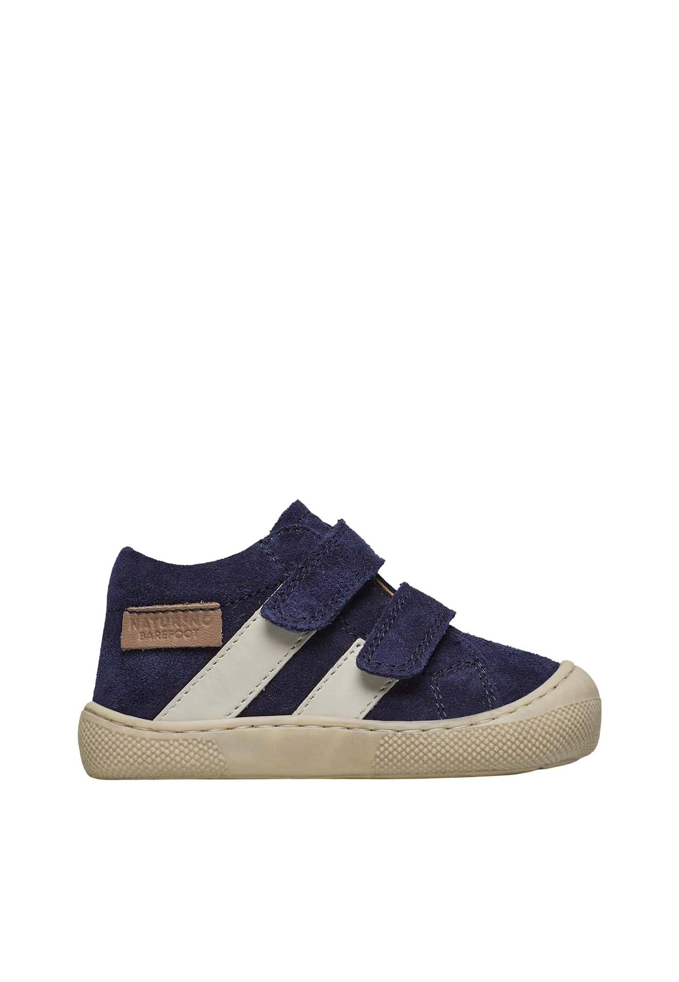 Chaussures Barefoot En Cuir Et Suède Barefoot Sabby Vl Marine