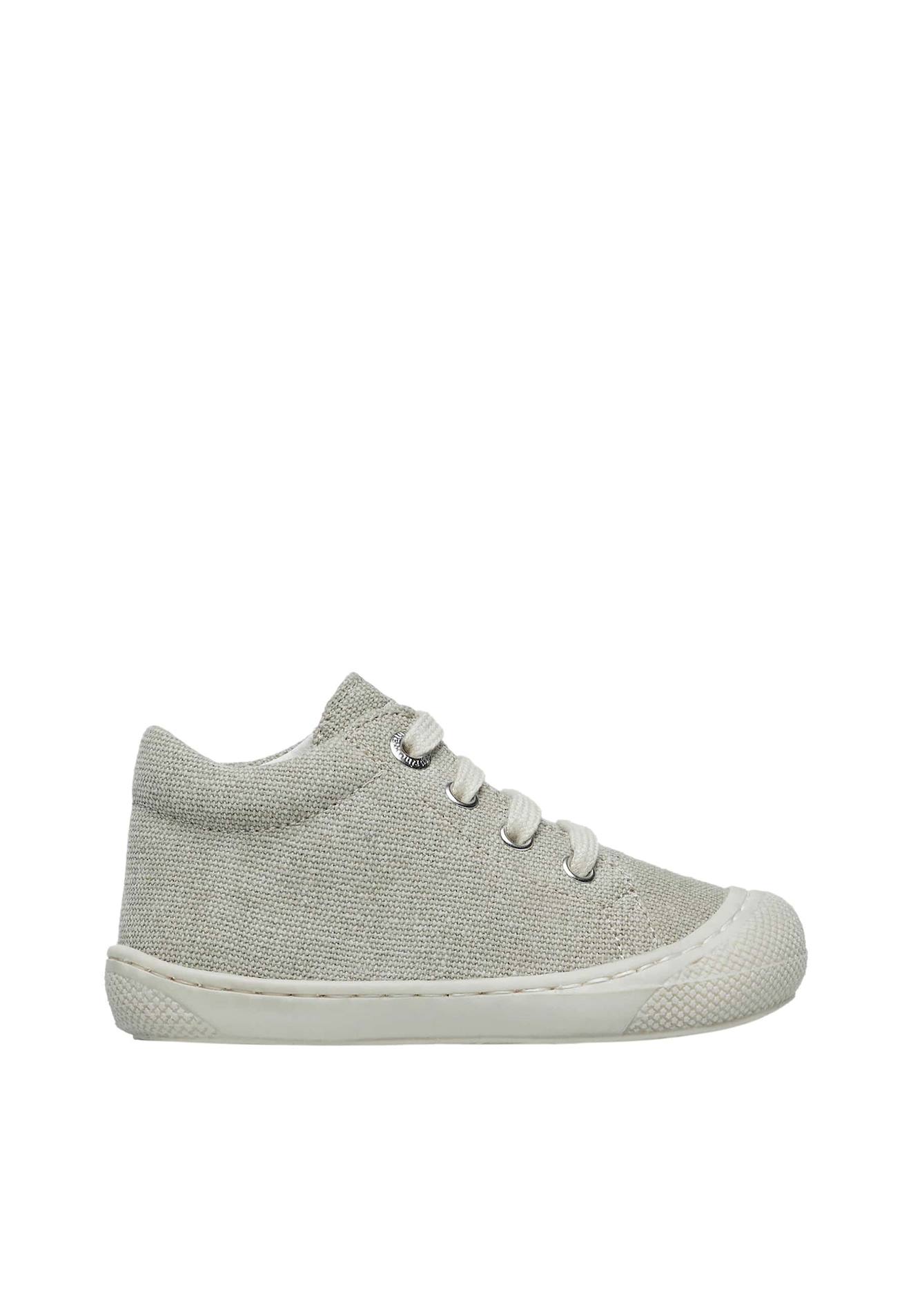 Chaussures Premiers Pas En Toile Cocoon Gris