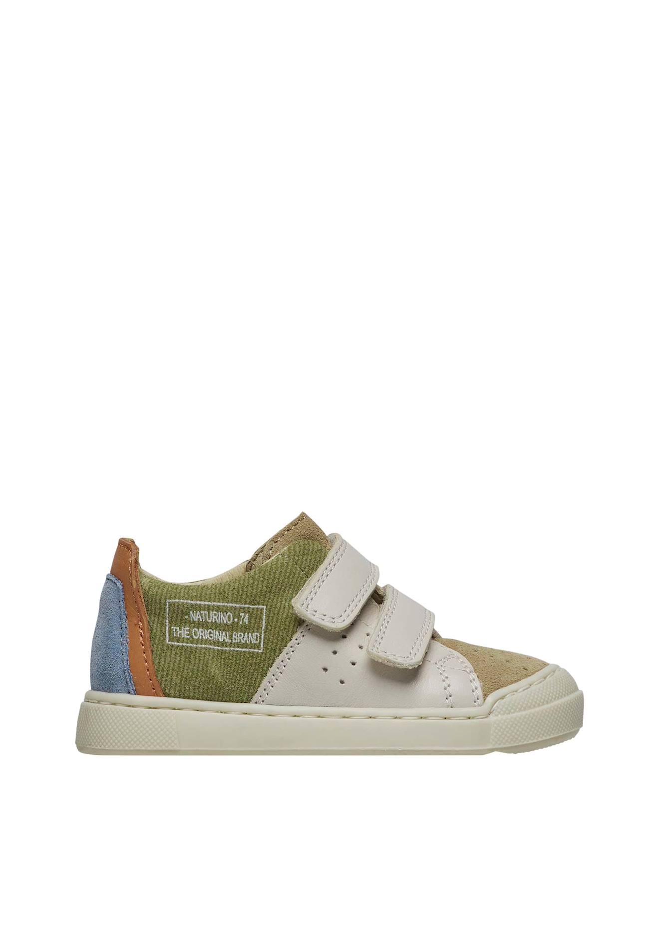 Baskets En Cuir Et Suède Trajan Vl Blanc-beige