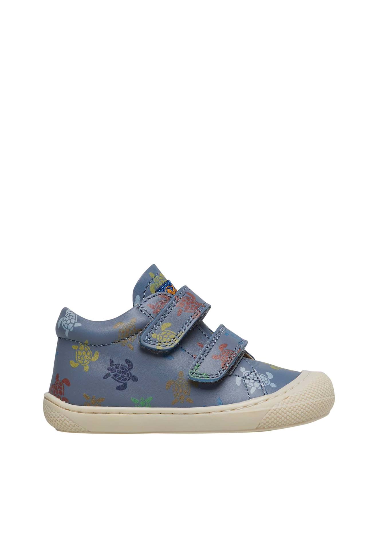 Chaussures En Cuir Avec Imprimé Tortues Cocoon Vl Bleu