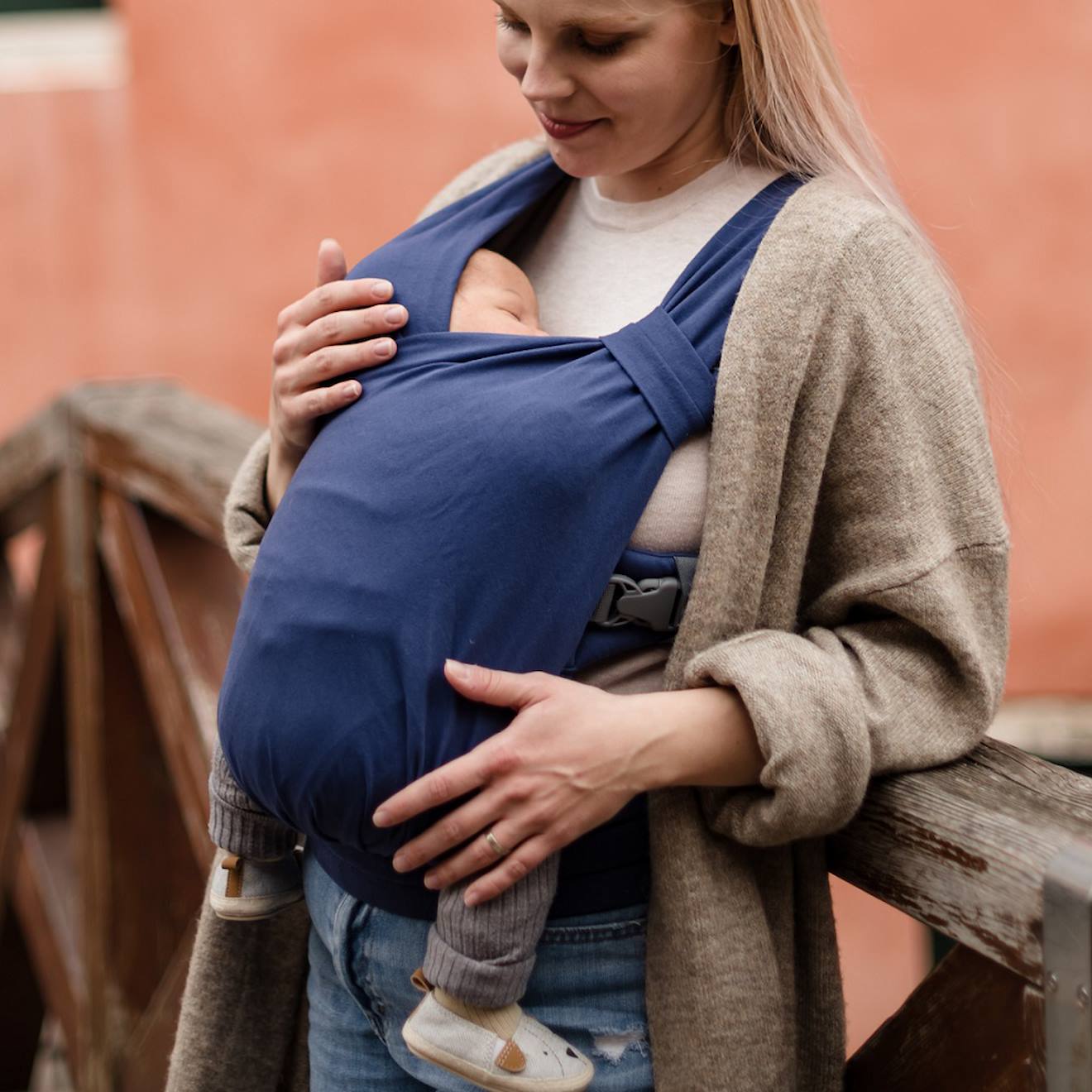 Porte-bébé Hybride Boba Bliss Bleu Marine Bleu