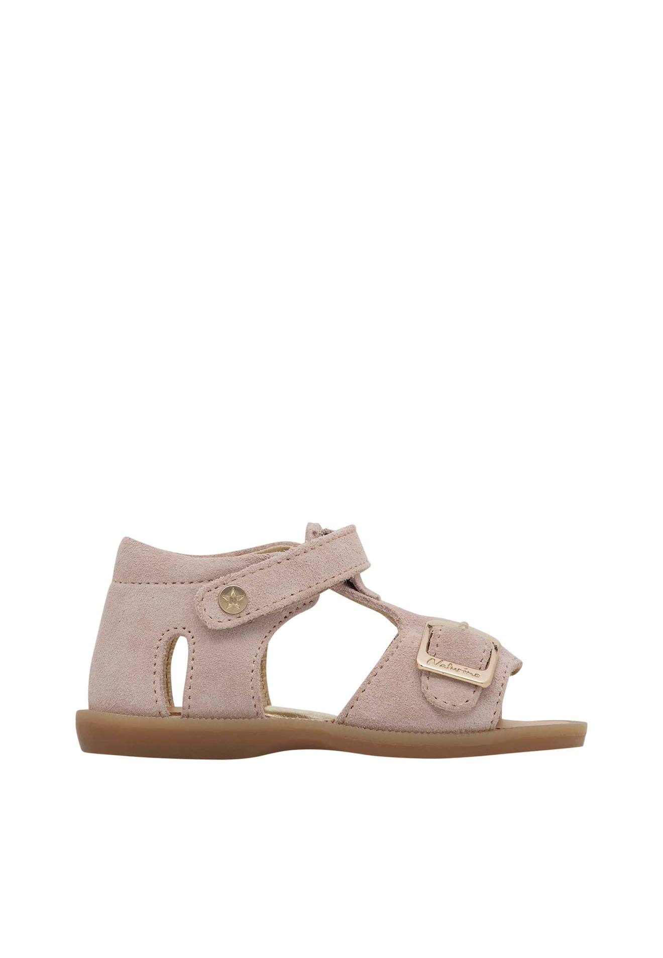 Sandales En Suède Quarzo Rose Poudré