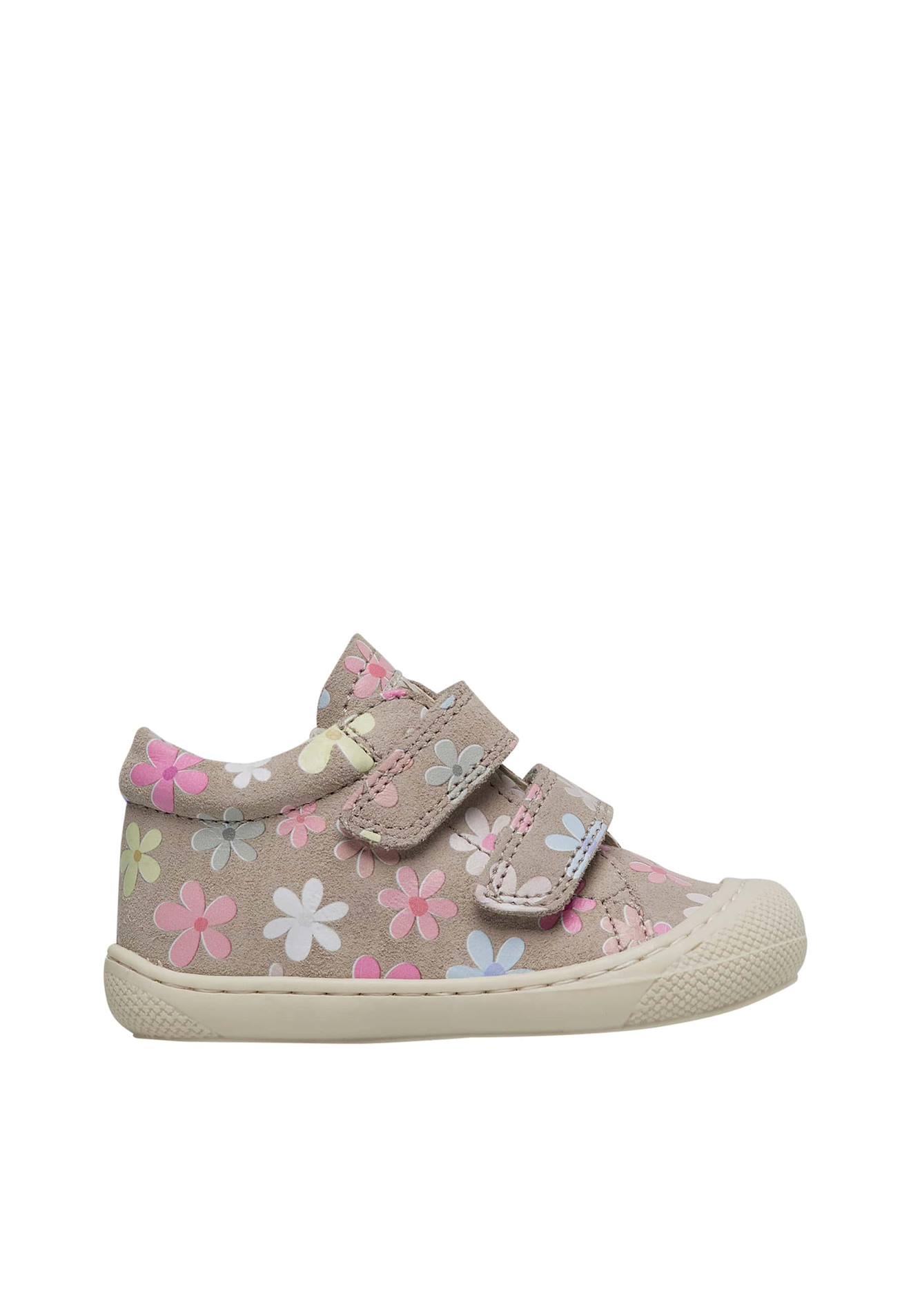Chaussures Suède Avec Imprimé Fleurs Cocoon Vl Beige