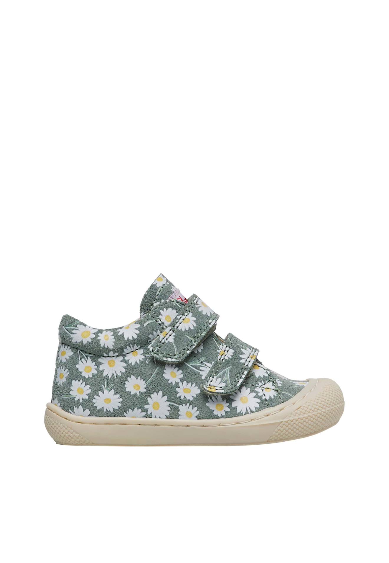 Chaussures Premiers Pas En Suède Avec Imprimé Marguerites Cocoon Vl Sage