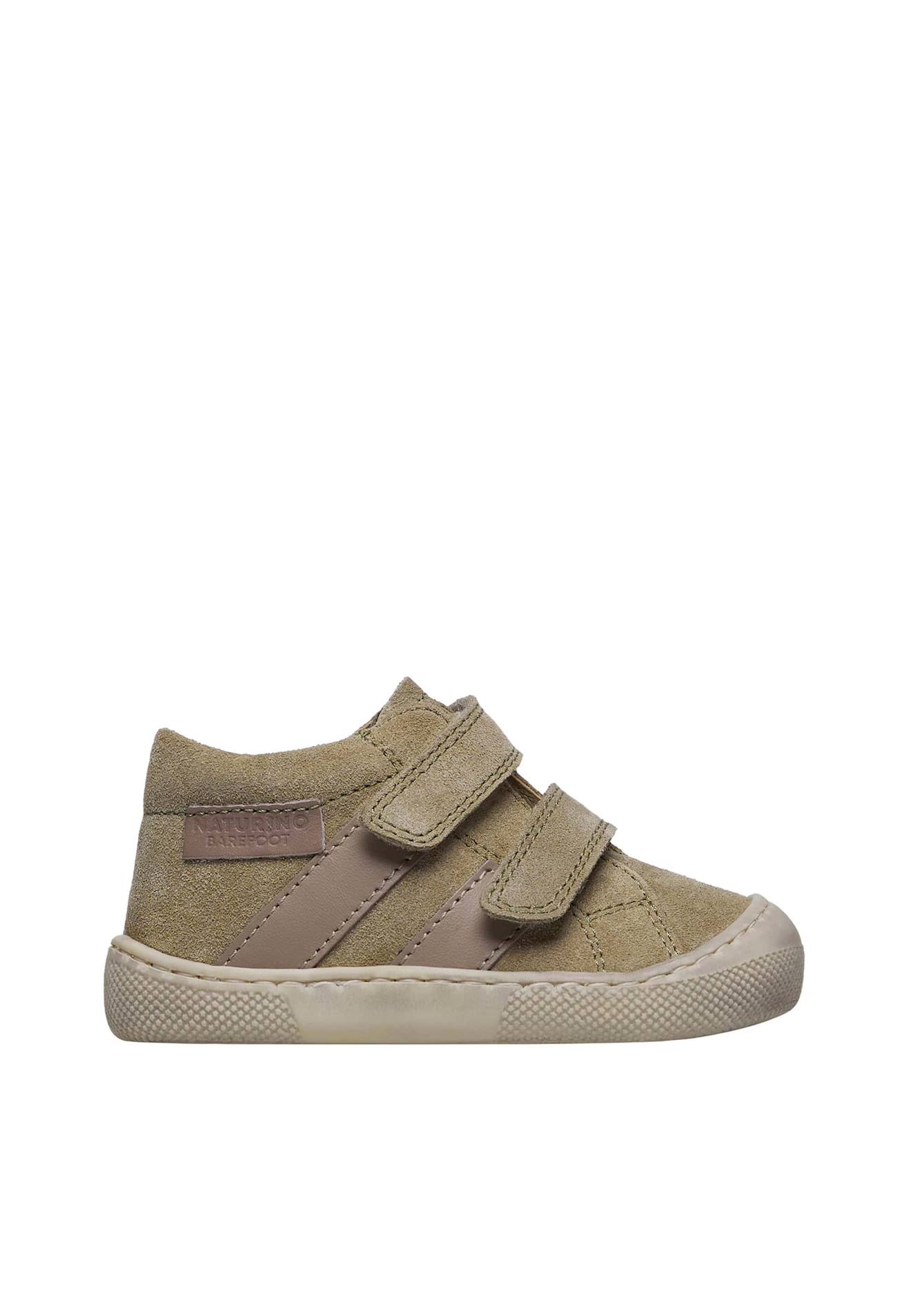 Chaussures Barefoot En Cuir Et Suède Barefoot Sabby Vl Marron Clair
