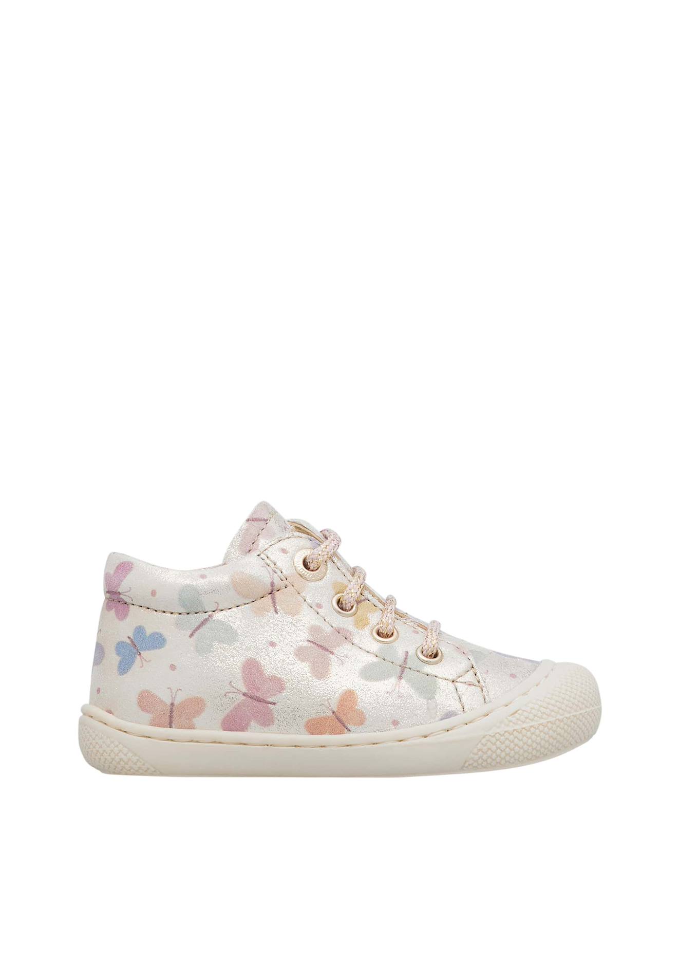 Chaussures En Cuir Laminé Avec Imprimé Papillons Cocoon Blanc