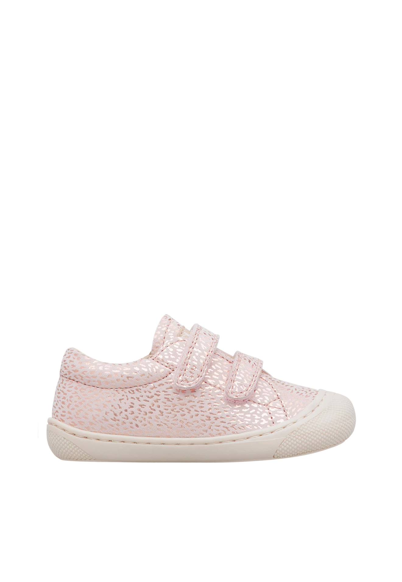 Chaussures Premiers Pas En Suède Cocoon Low Vl Rose Poudré