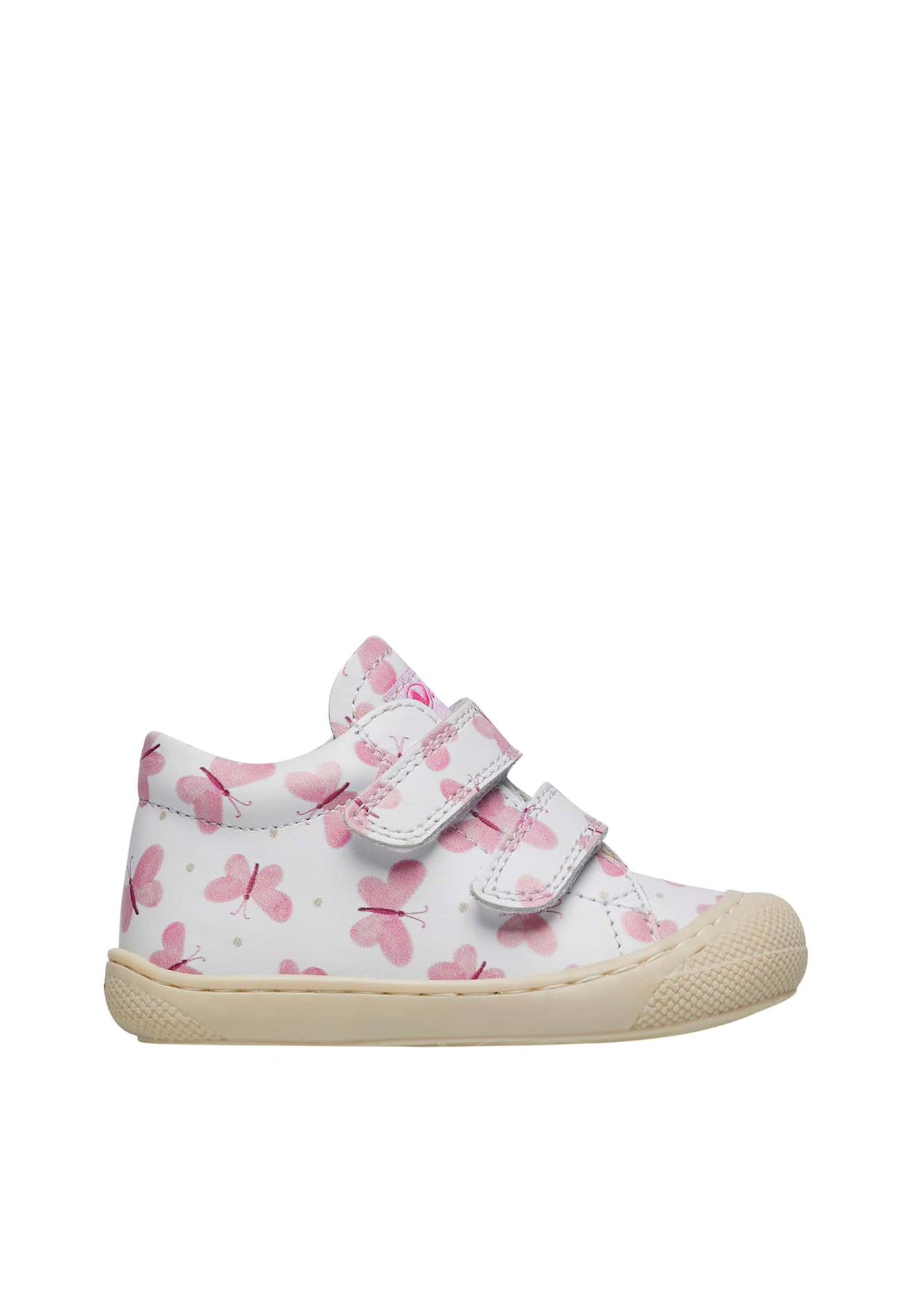 Chaussures En Cuir Avec Imprimé Papillons Cocoon Vl Blanc-rose
