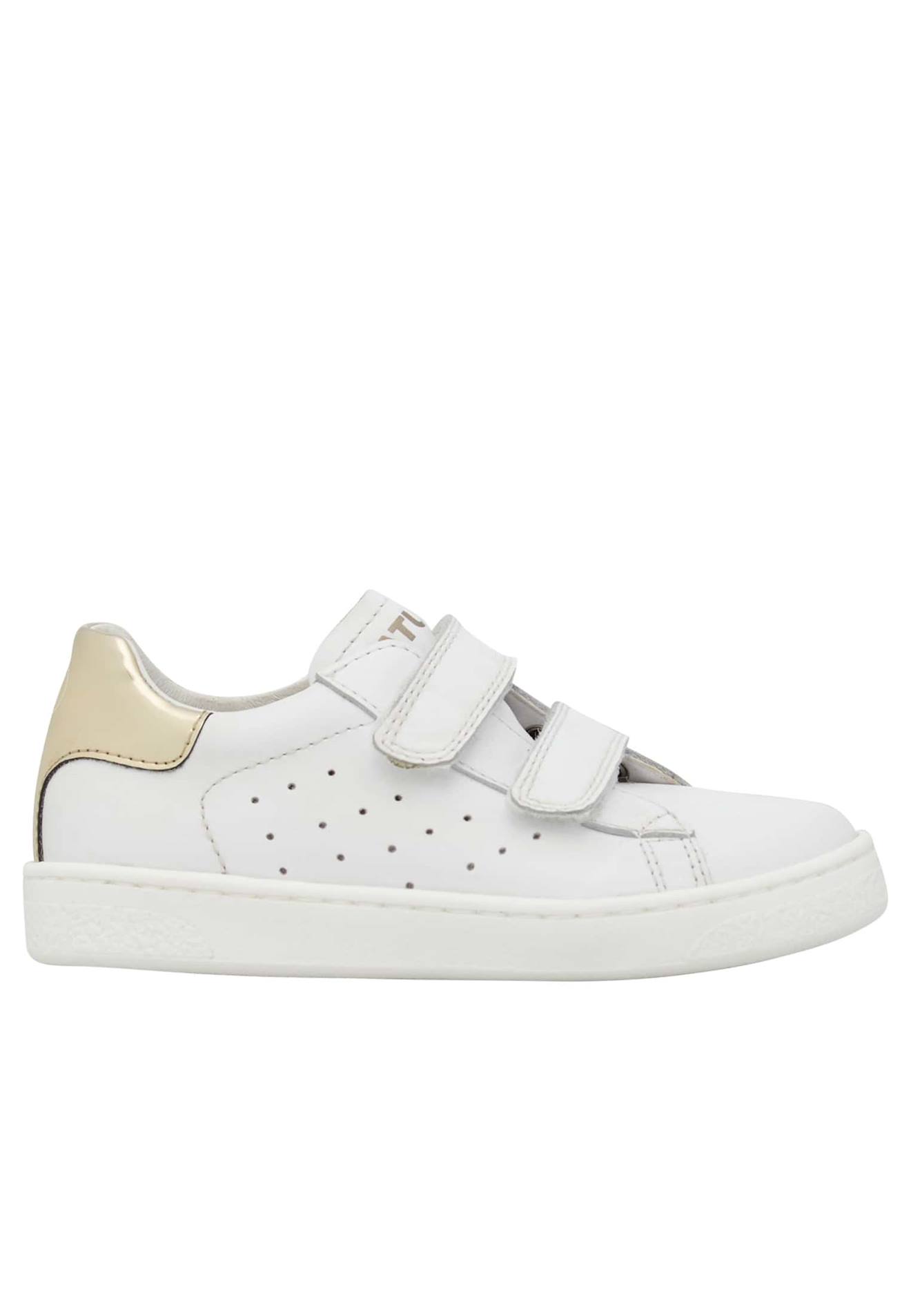 Baskets En Cuir Hasselt 2 Vl. Blanc-platine