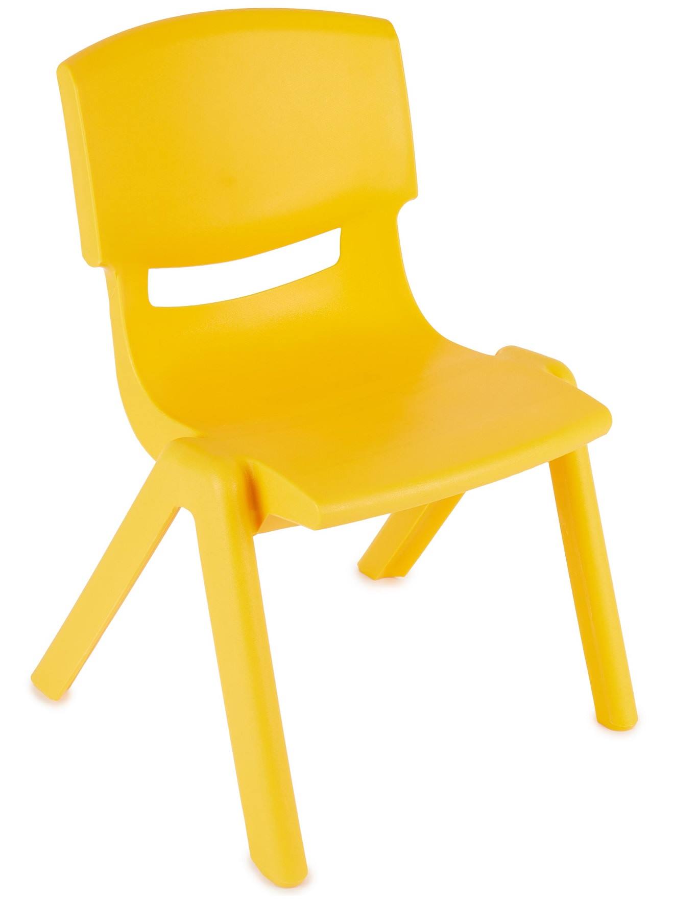 Chaise Enfant Empilable, Intérieur/extérieur Jaune