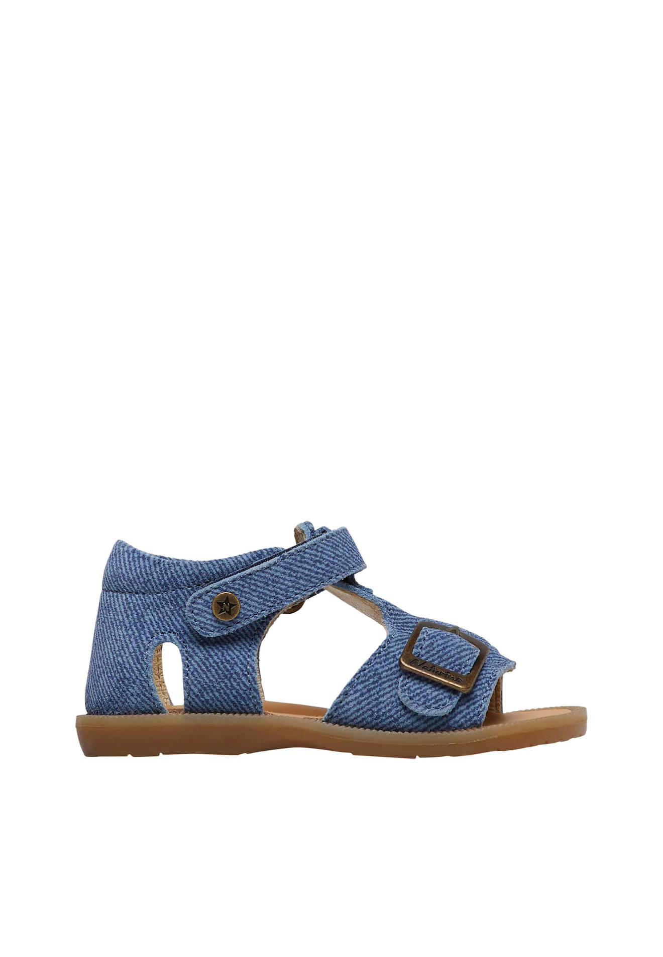 Sandales En Suède Quarzo Bleu
