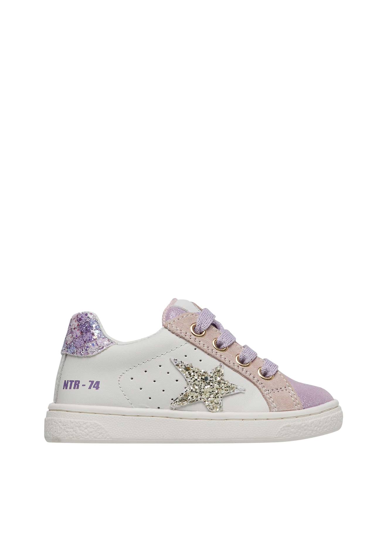 Baskets En Cuir Et Suède Pinn Zip. Blanc