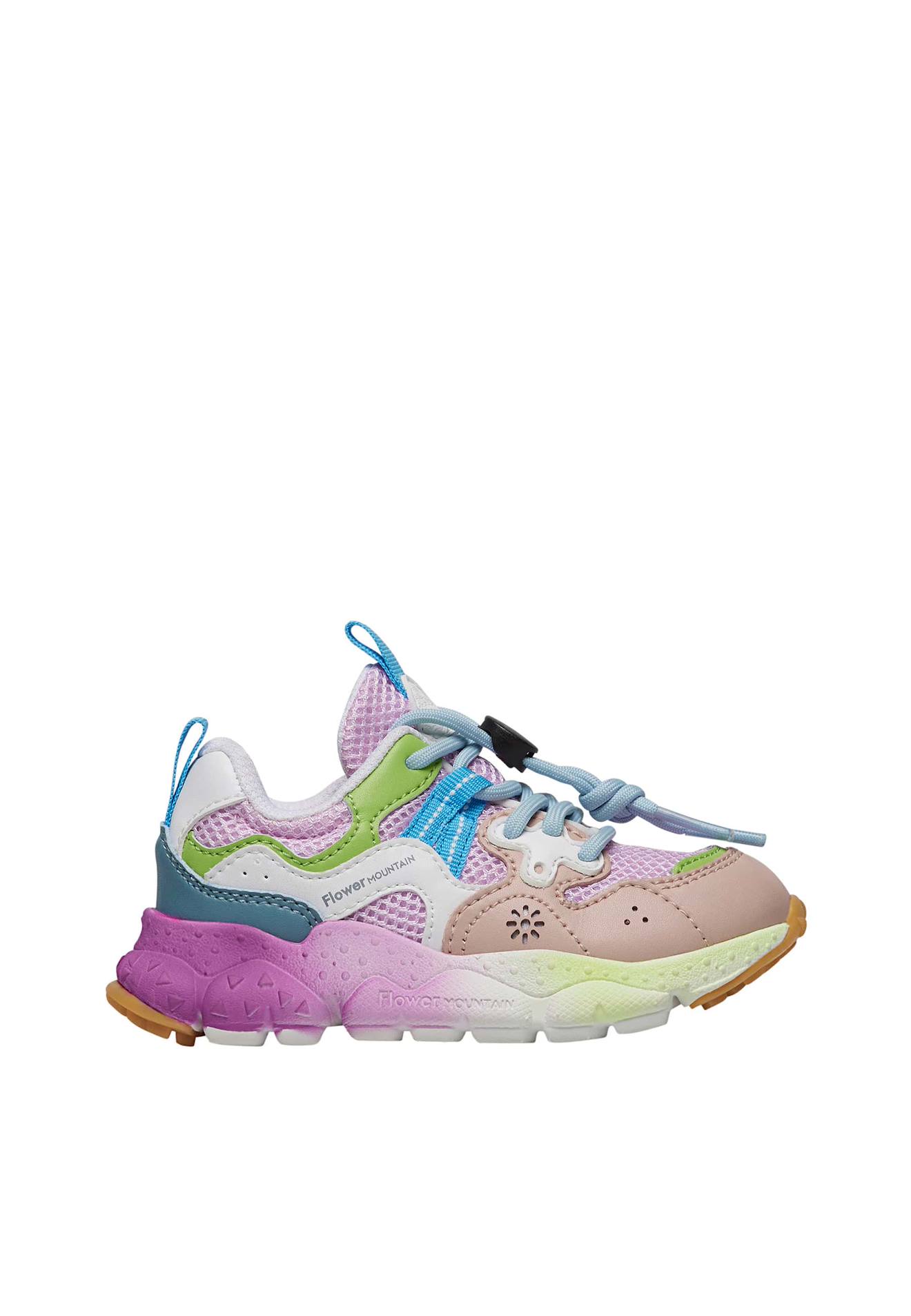 Baskets En Similicuir Et Tissu En Mesh Yamano 3 Junior. Violet