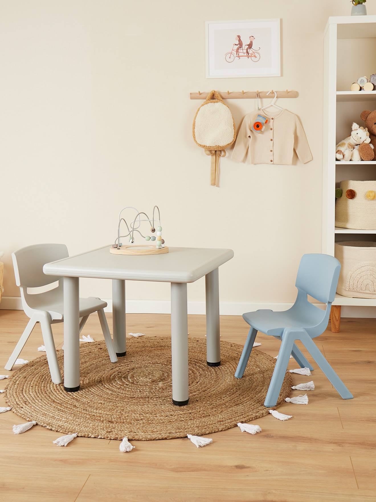 Chaise Enfant Empilable, Intérieur/extérieur Bleu Clair (Bieco) - Image 2