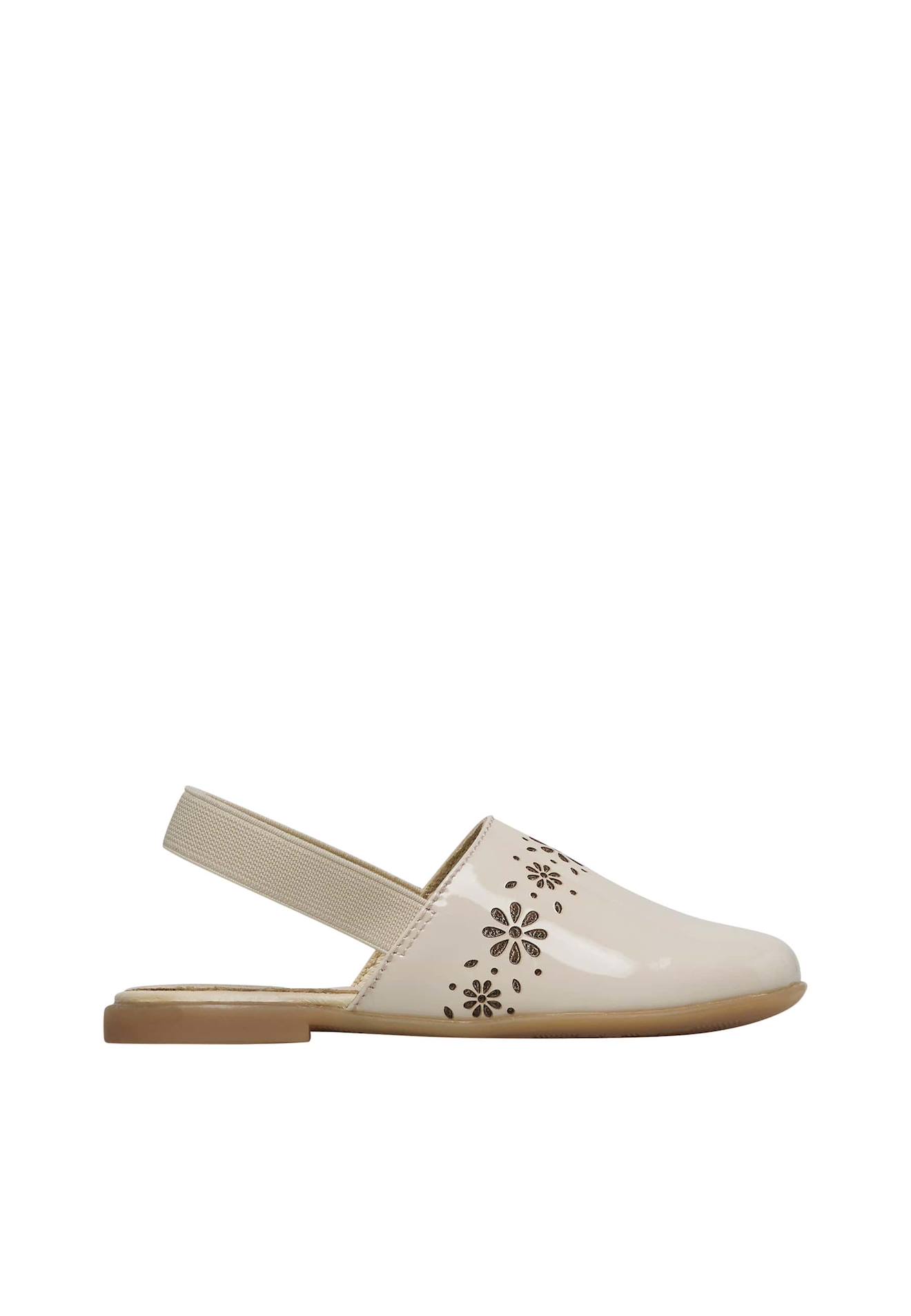 Sabot En Cuir Verni Callais Beige