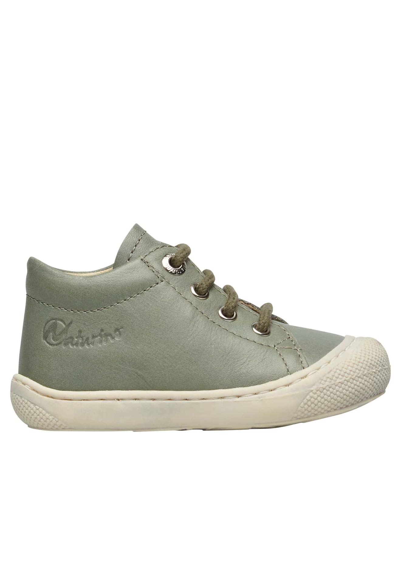 Chaussures Premiers Pas En Cuir Cocoon Vert Foncé