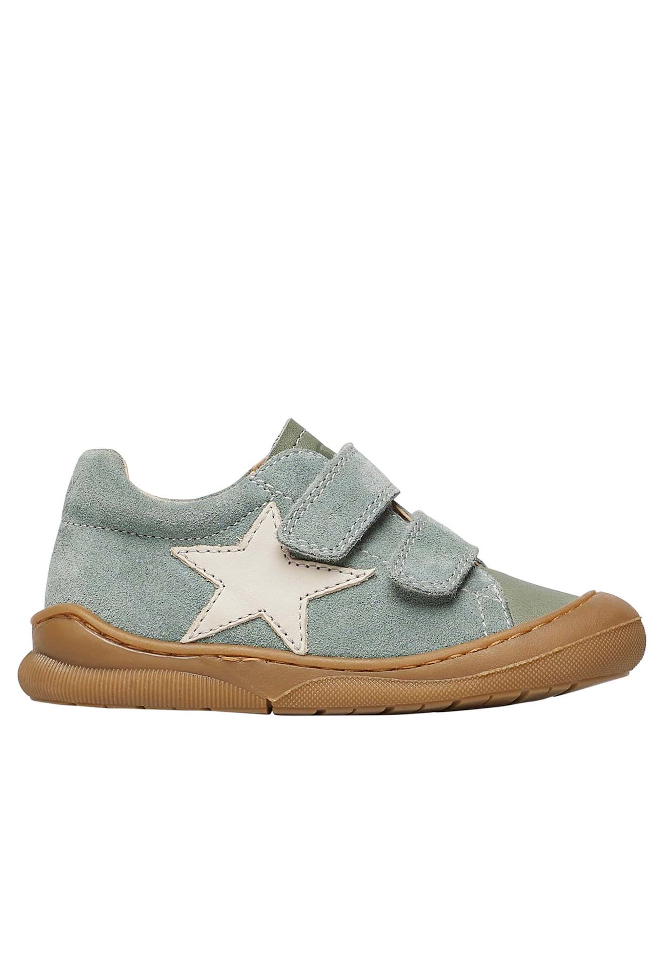 Chaussures Premiers Pas En Cuir Et Suède Babe 2 Sage