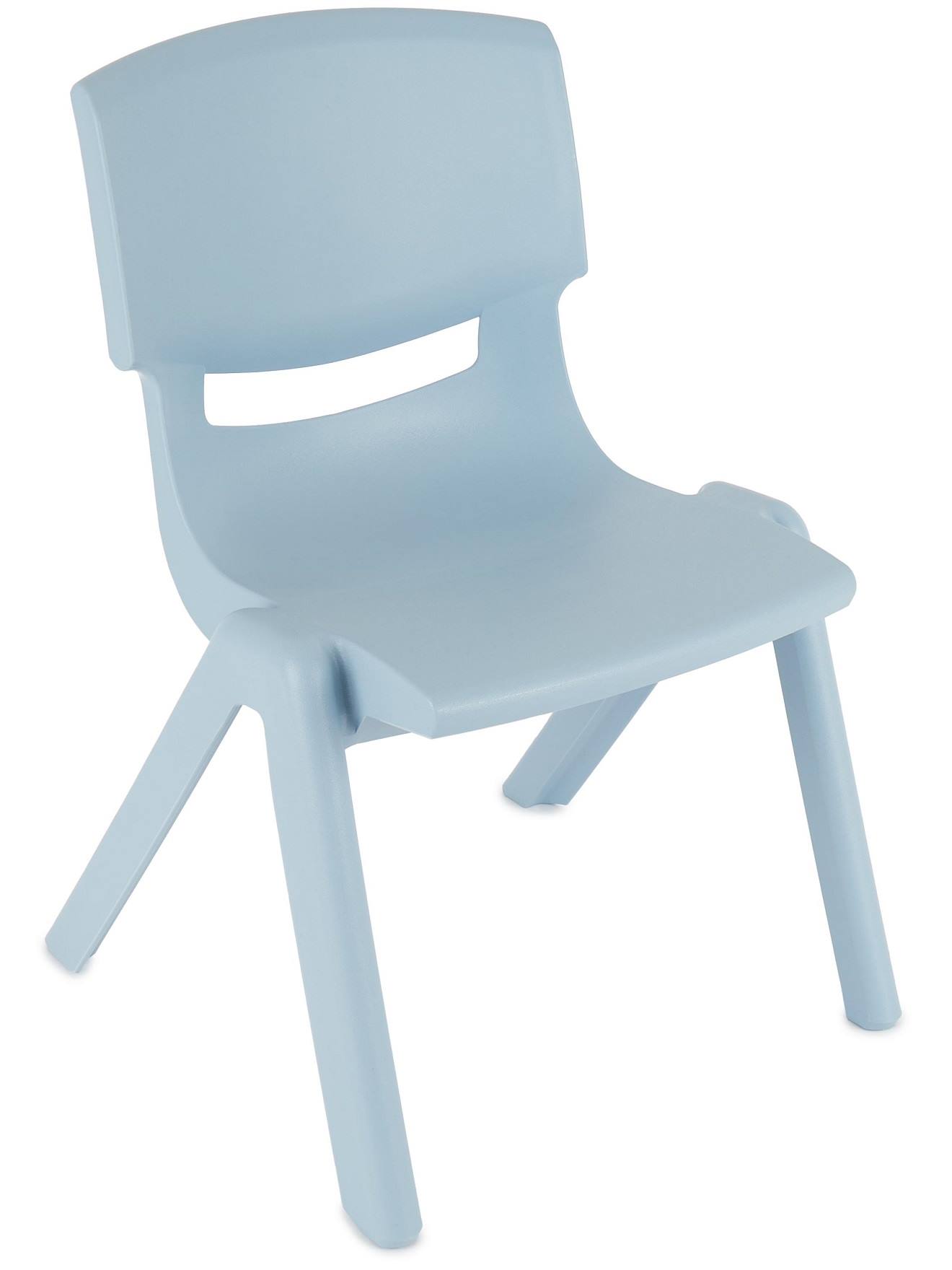 Chaise Enfant Empilable, Intérieur/extérieur Bleu Clair
