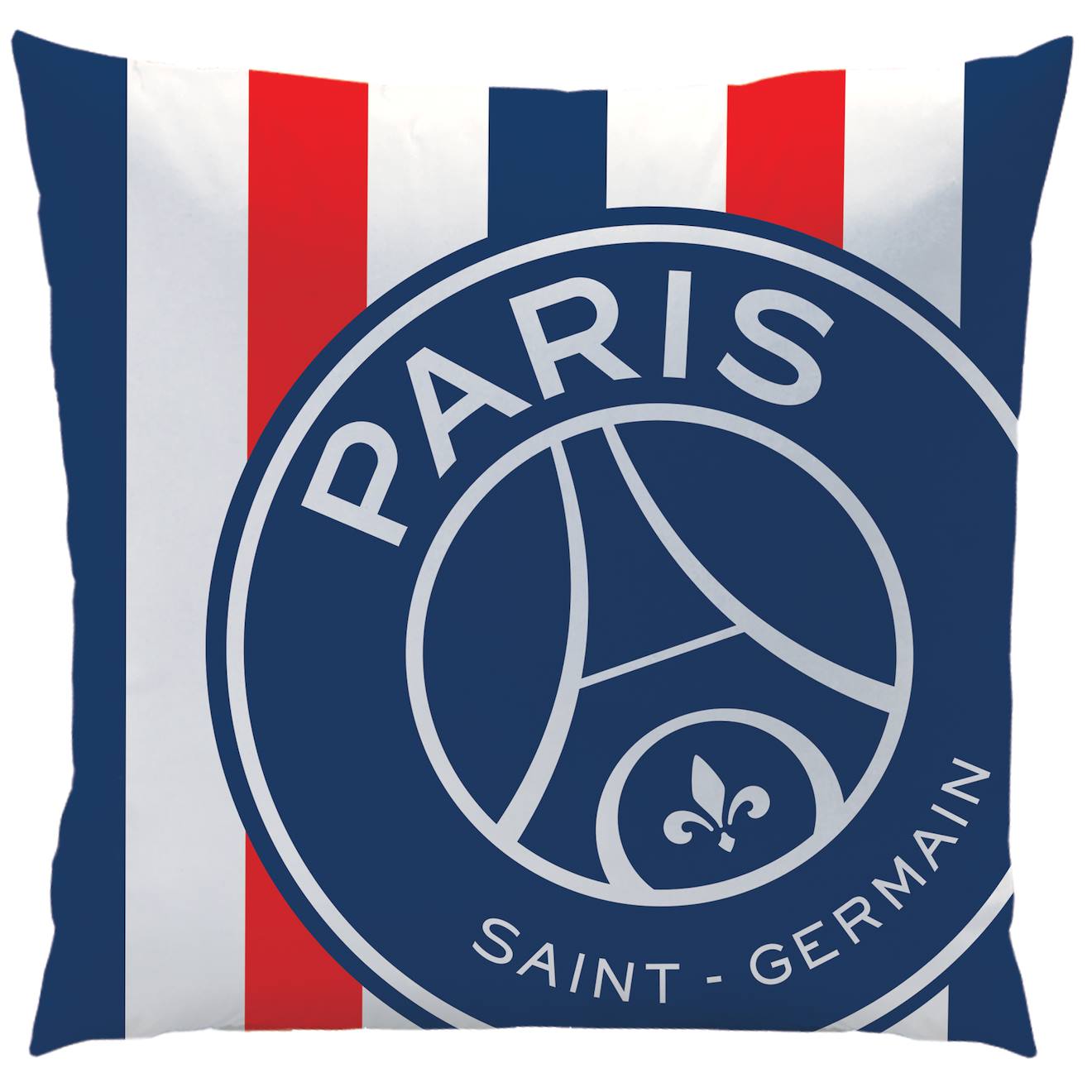 Coussin Imprimé 100% Polyester, Psg Rayures Bleu