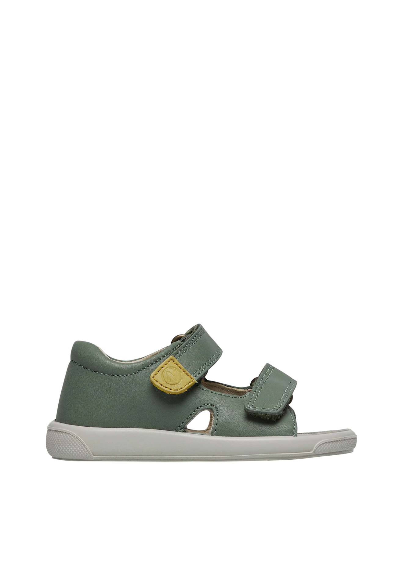 Sandales En Cuir Avec Fermeture Scratch July Sage