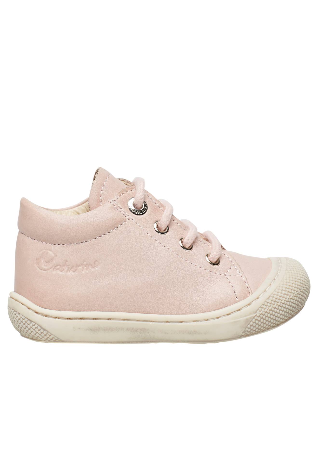 Chaussures Premiers Pas En Cuir Cocoon Rose Poudré
