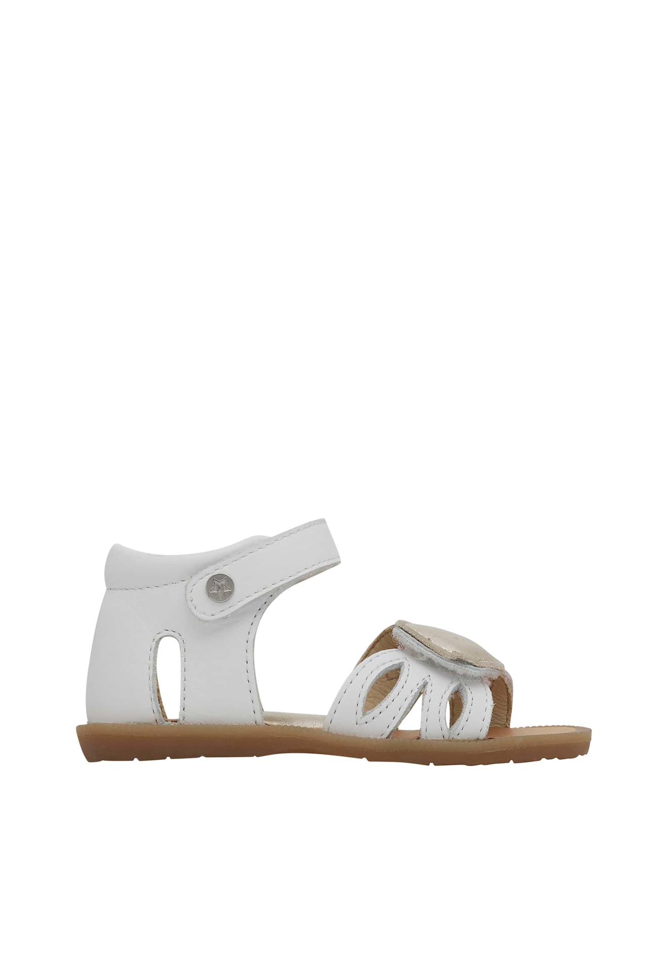 Sandales En Cuir Avec Cerises Appliquées Lepaz Blanc