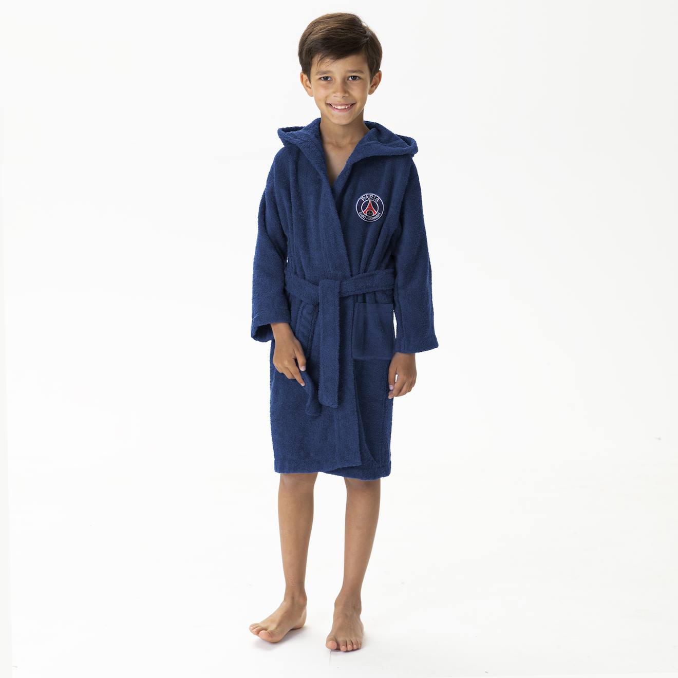 Peignoir Enfant Brod 100 Coton Psg Ruban Bleu Marine 40 €