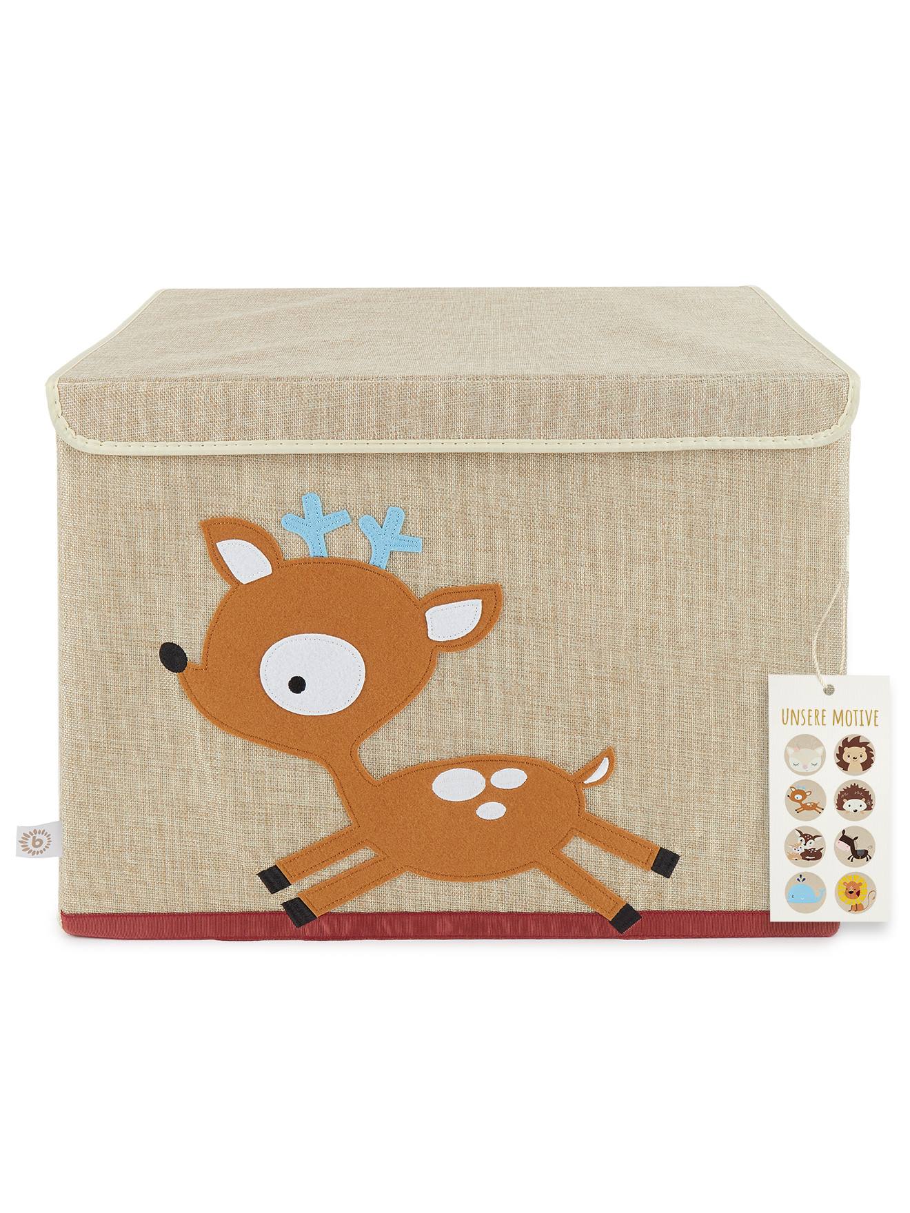 Boîte De Rangement Lion - Coffre À Jouets Faon