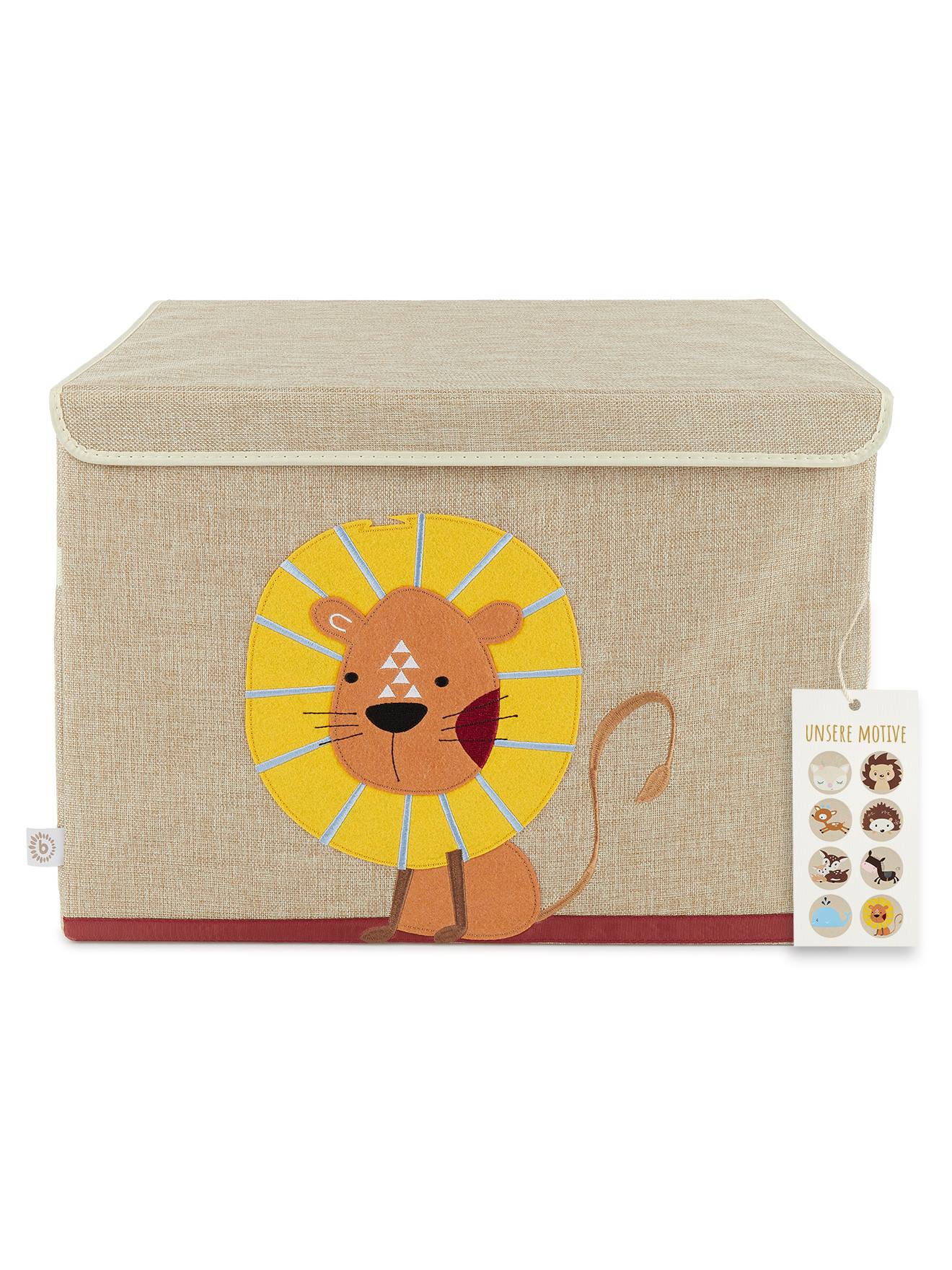 Boîte De Rangement Lion - Coffre À Jouets Lion
