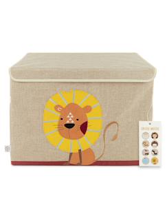 -Boîte de rangement lion - coffre à jouets