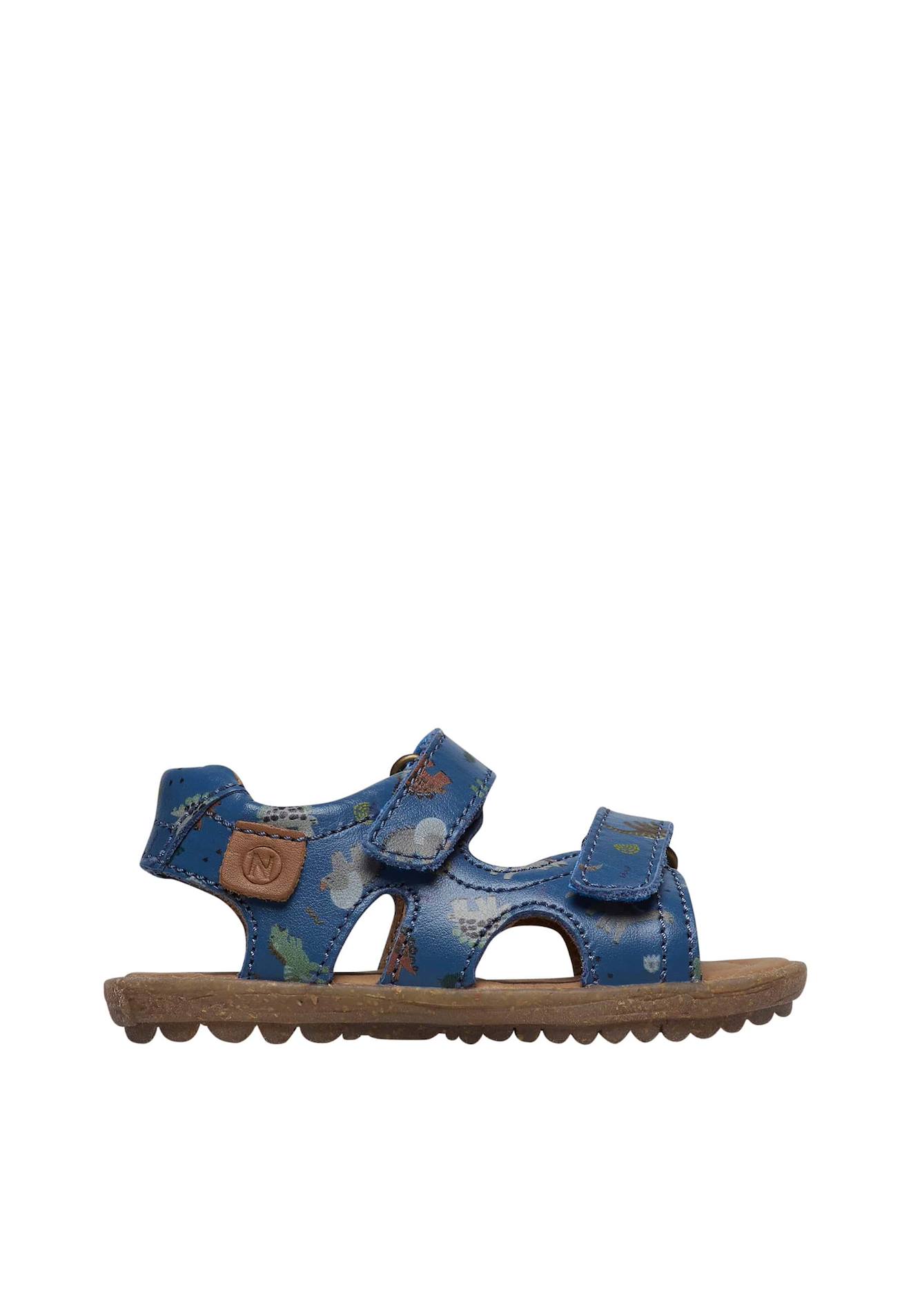 Sandales En Cuir Avec Imprimé Dinosaures Sky Bleu