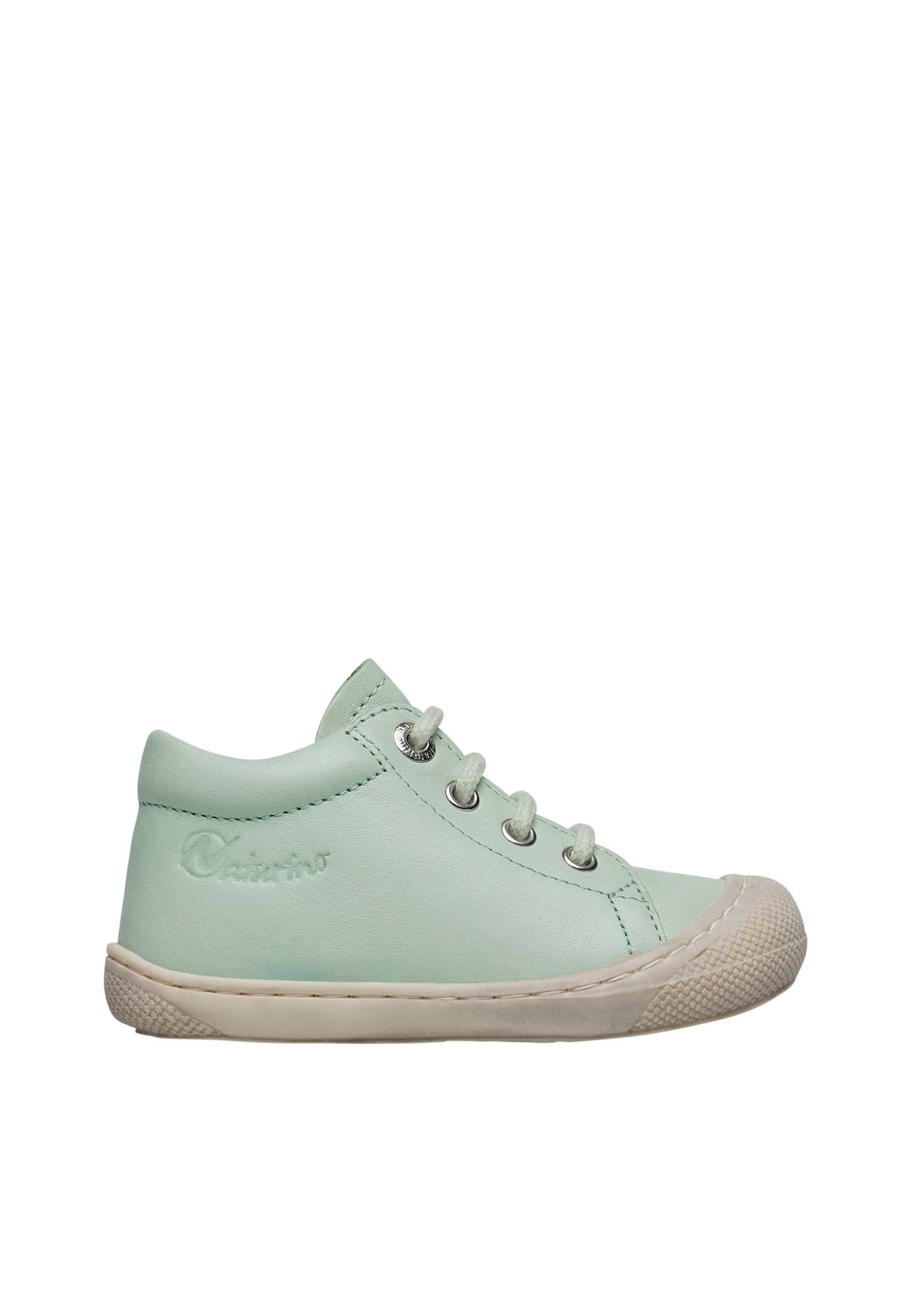 Chaussures Premiers Pas En Cuir Cocoon Vert Menthe