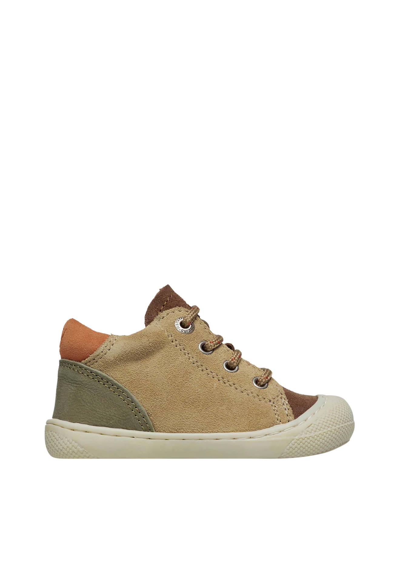 Chaussures Premiers Pas En Cuir Et Suède Romy Beige