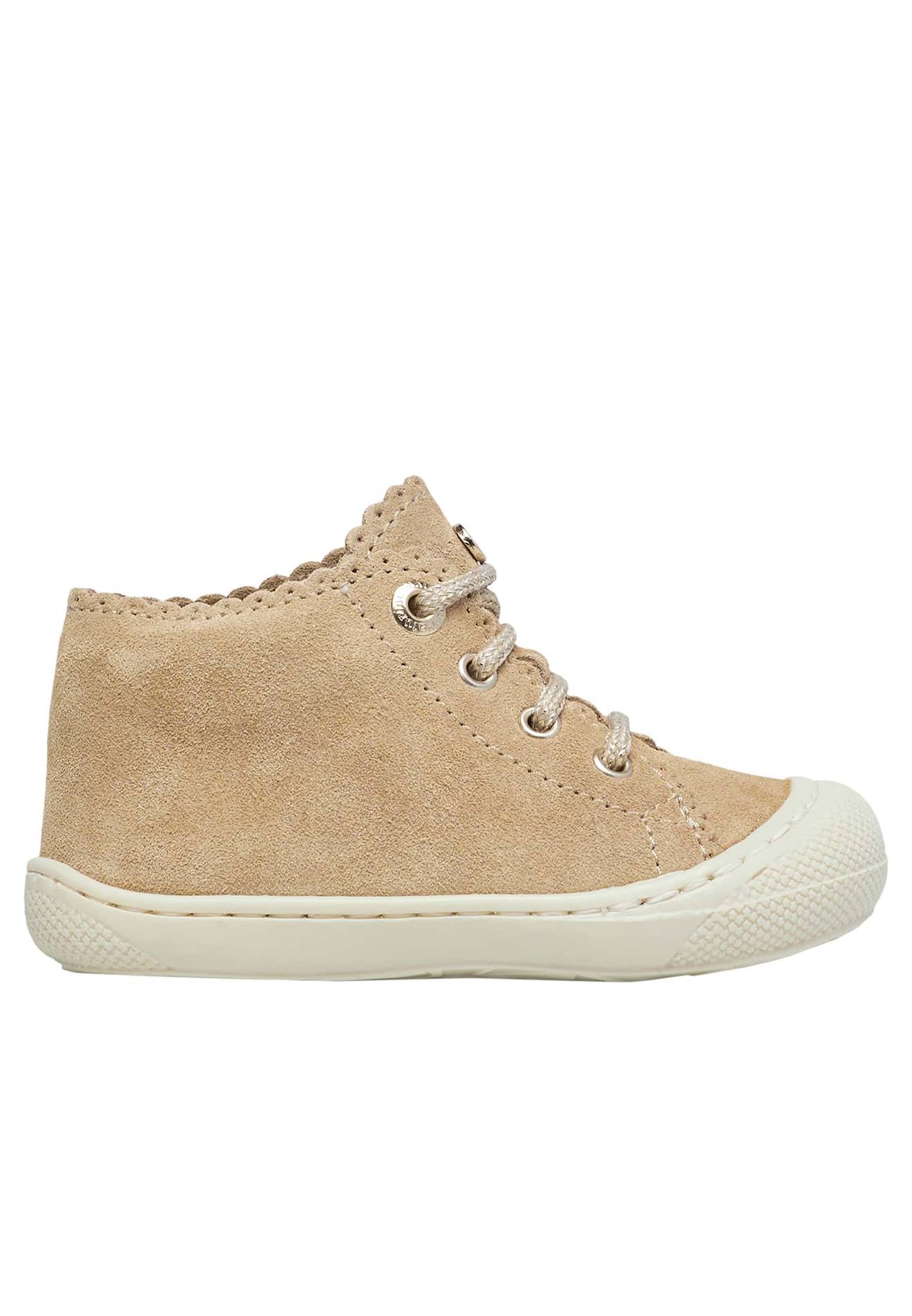 Chaussures Premiers Pas En Suède Cottins Beige