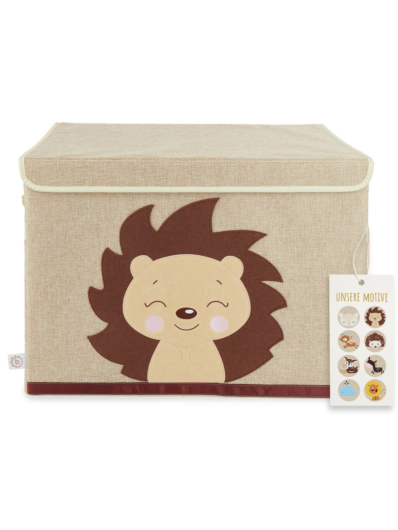 Boîte De Rangement Lion - Coffre À Jouets Hérisson Piksi