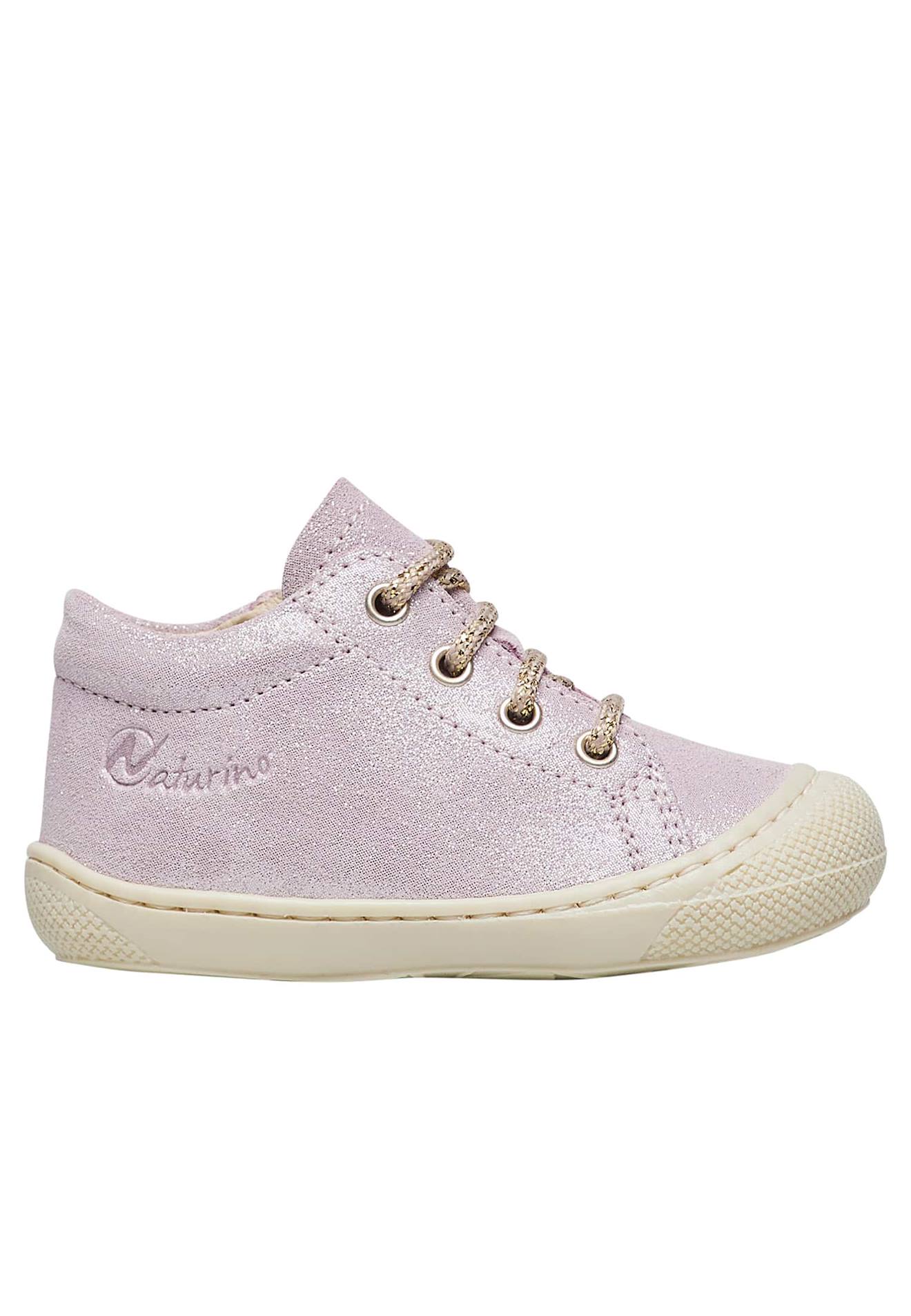 Chaussures Premiers Pas En Cuir Avec Fermeture Éclair Cocoon Zip Rose