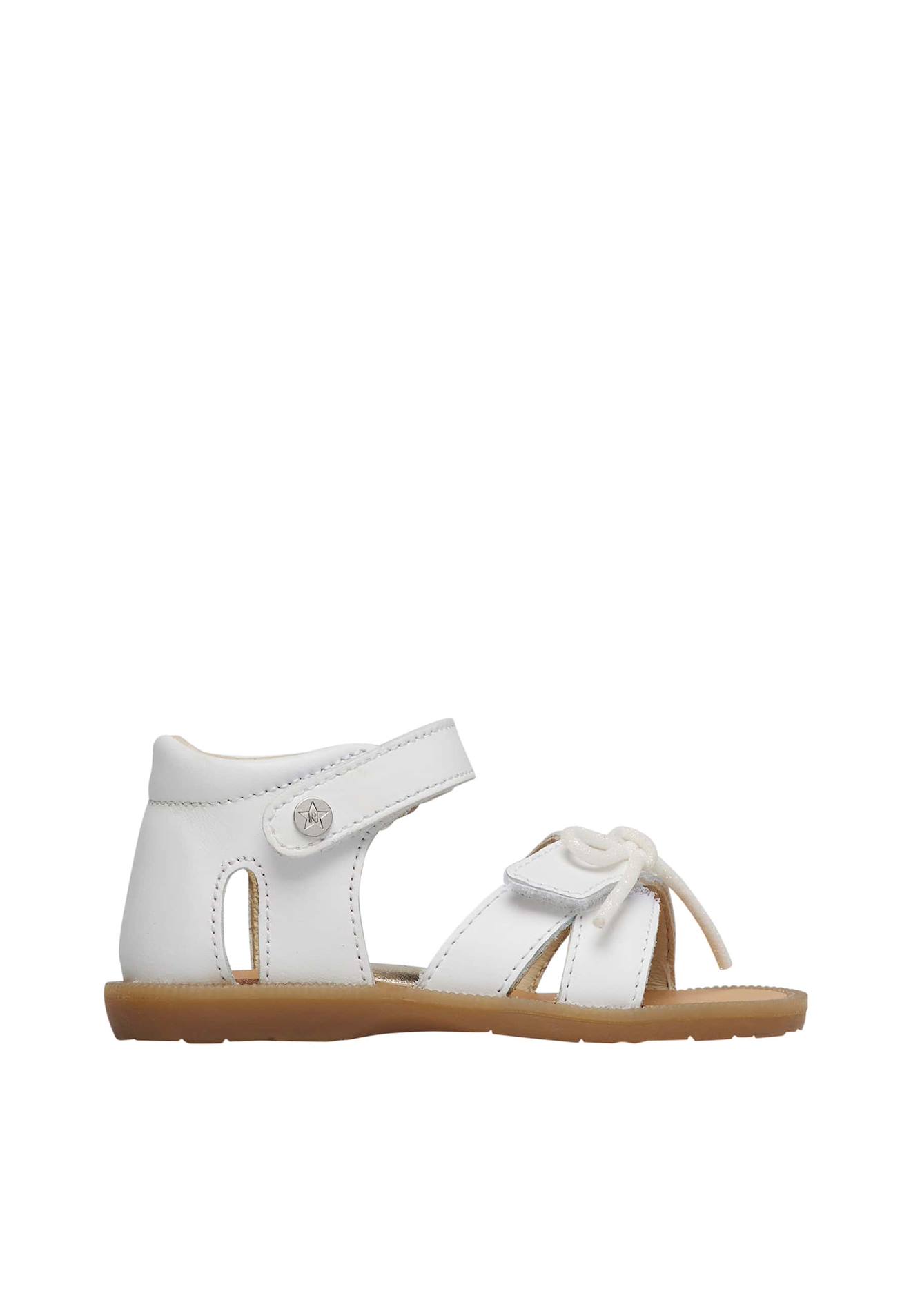 Sandales En Cuir À Nœud Narges Blanc
